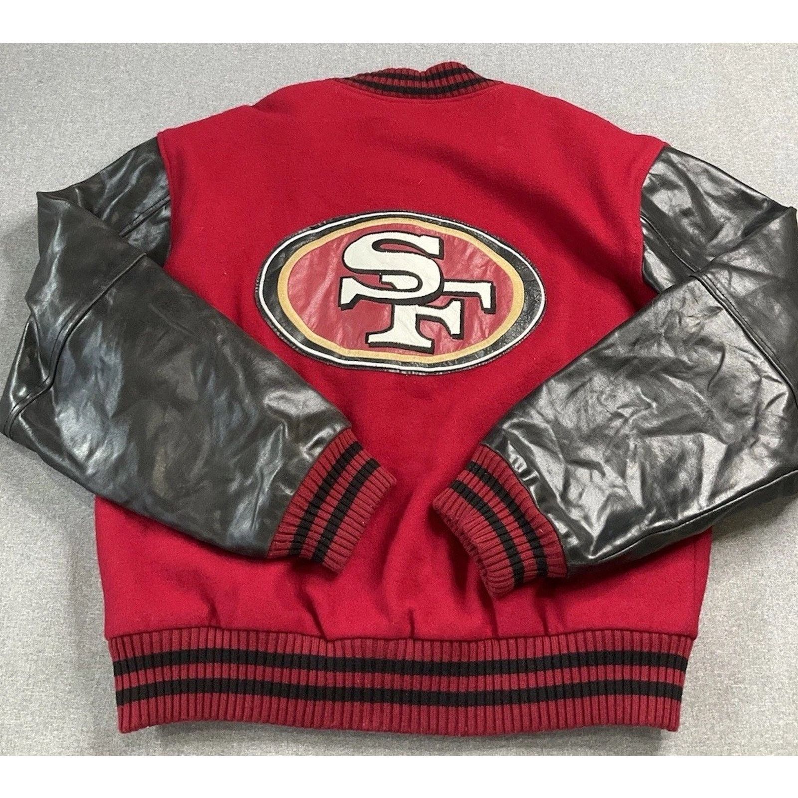 Other Vintage San Francisco 49ers Jacket Mens M-L Leather Wool Size US L / EU 52-54 / 3 - 2 Thumbnail