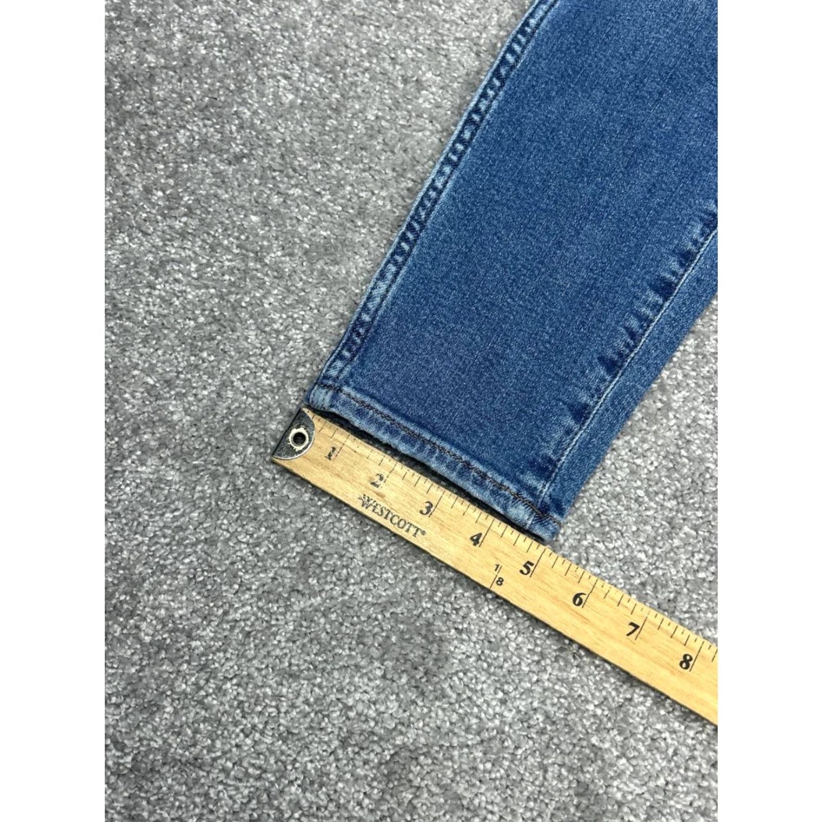 Madewell Madewell Jeans Womens 10" High Rise Skinny Cropped Blue Denim Cotton 30x26 Vintage No Size 28" / US 6 / IT 42 - 4 Thumbnail