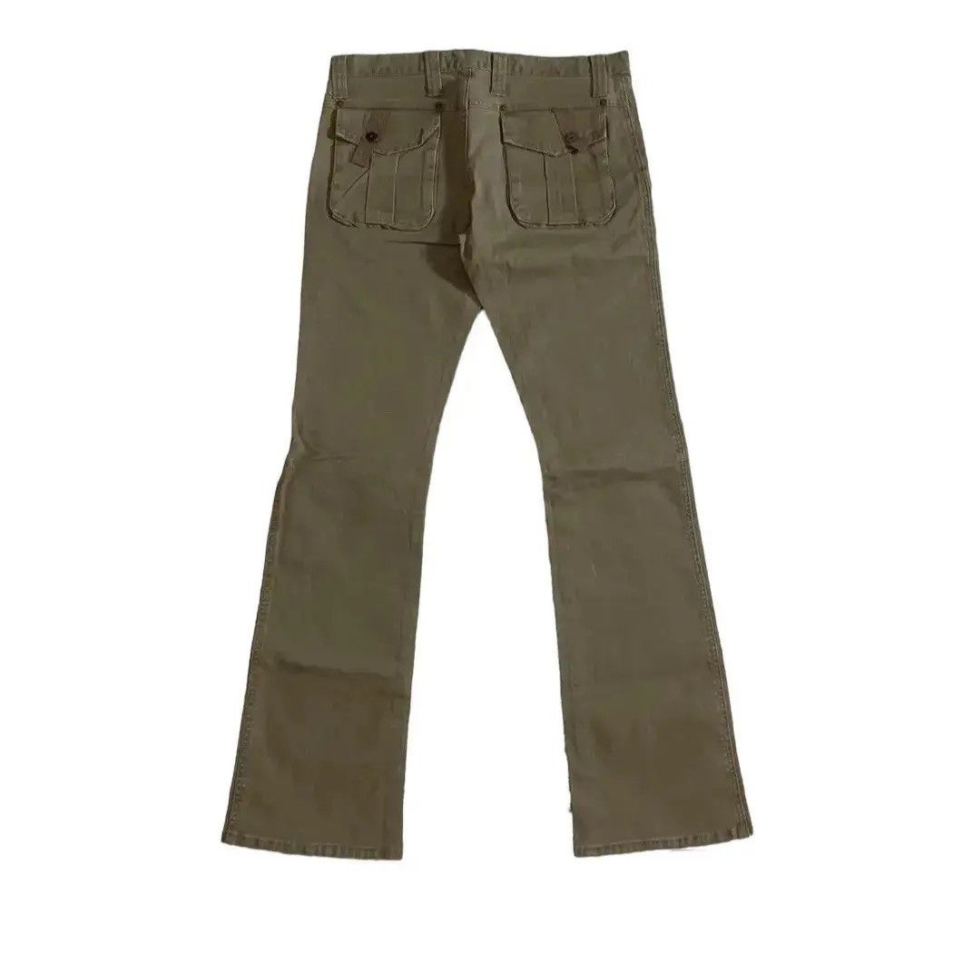20471120 FLARES💥BLUE WAY 32x33 TROUSERS DUCKCANVAS MULTIZIPPER PANTS Size US 32 / EU 48 - 2 Thumbnail