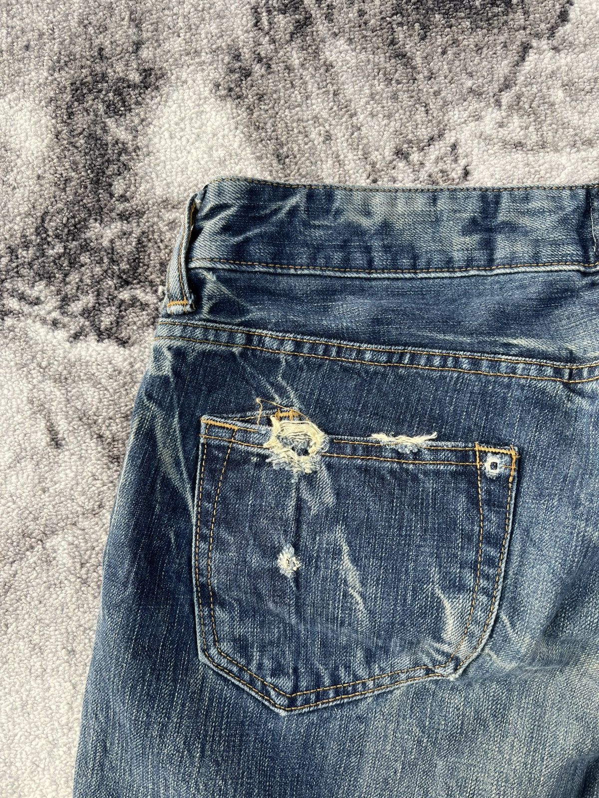 Prps PRPS Japan Selvedge Distressed Bootcut Denim 31 Size US 31 - 10 Thumbnail