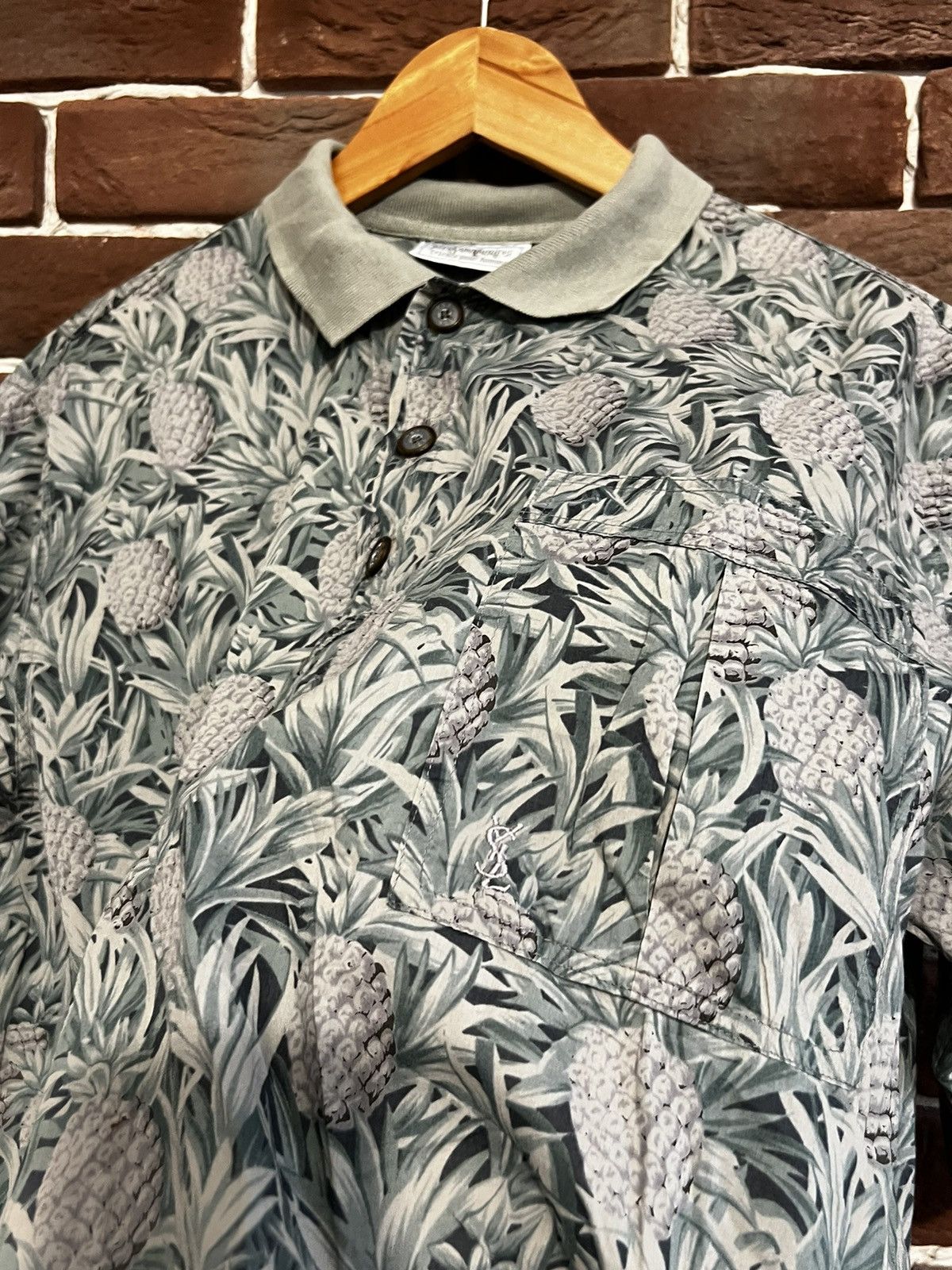 Vintage 80s Vintage Yves Saint Laurent YSL Polo Tshirt Hype Street Size US M / EU 48-50 / 2 - 6 Thumbnail