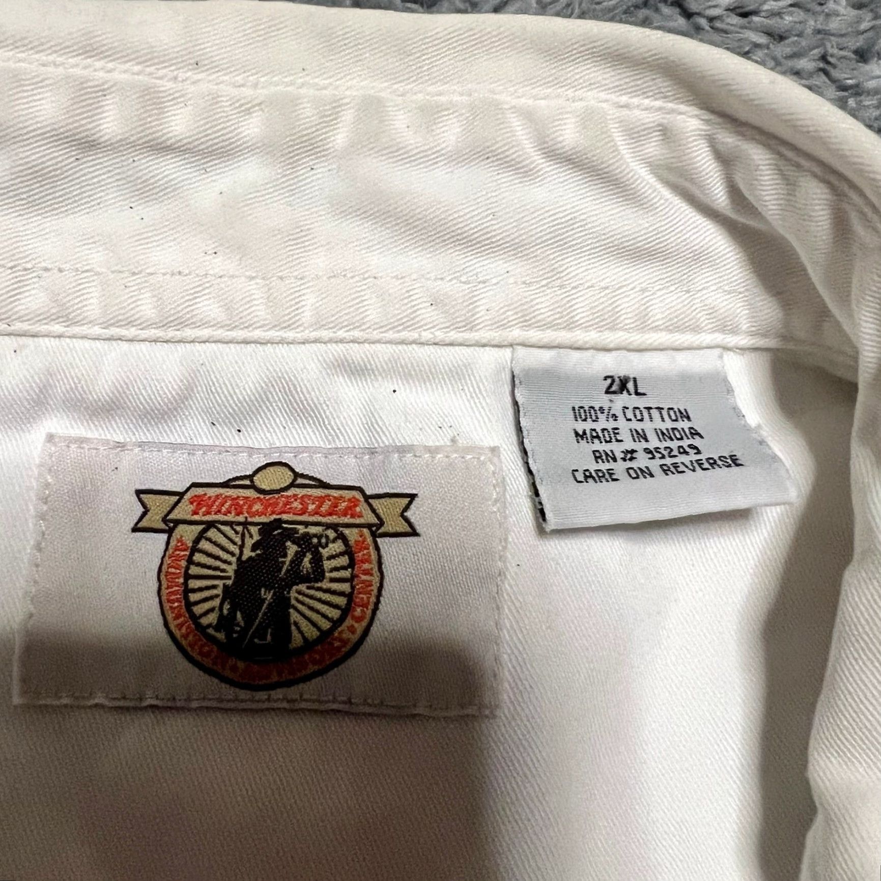 Vintage Winchester Shirt Mens XXL Short Sleeve Button Down Padded Shoulder White 2XL Regular Mens Size US XXL / EU 58 / 5 - 5 Thumbnail