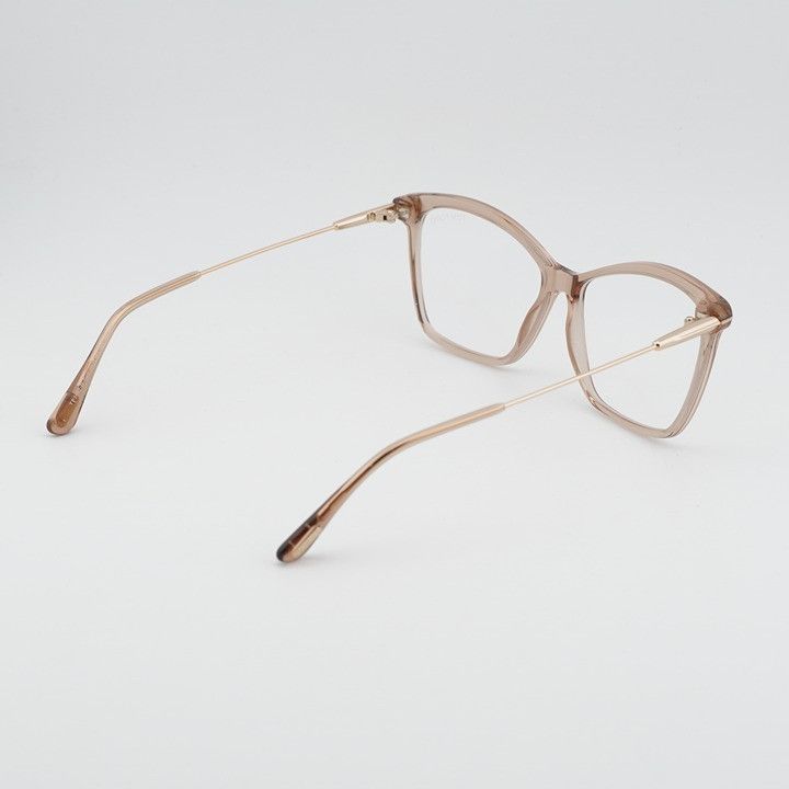 Tom Ford Tom Ford FT5687-B 045 Eyeglasses Shiny Light Brown 56mm Size ONE SIZE - 3 Thumbnail
