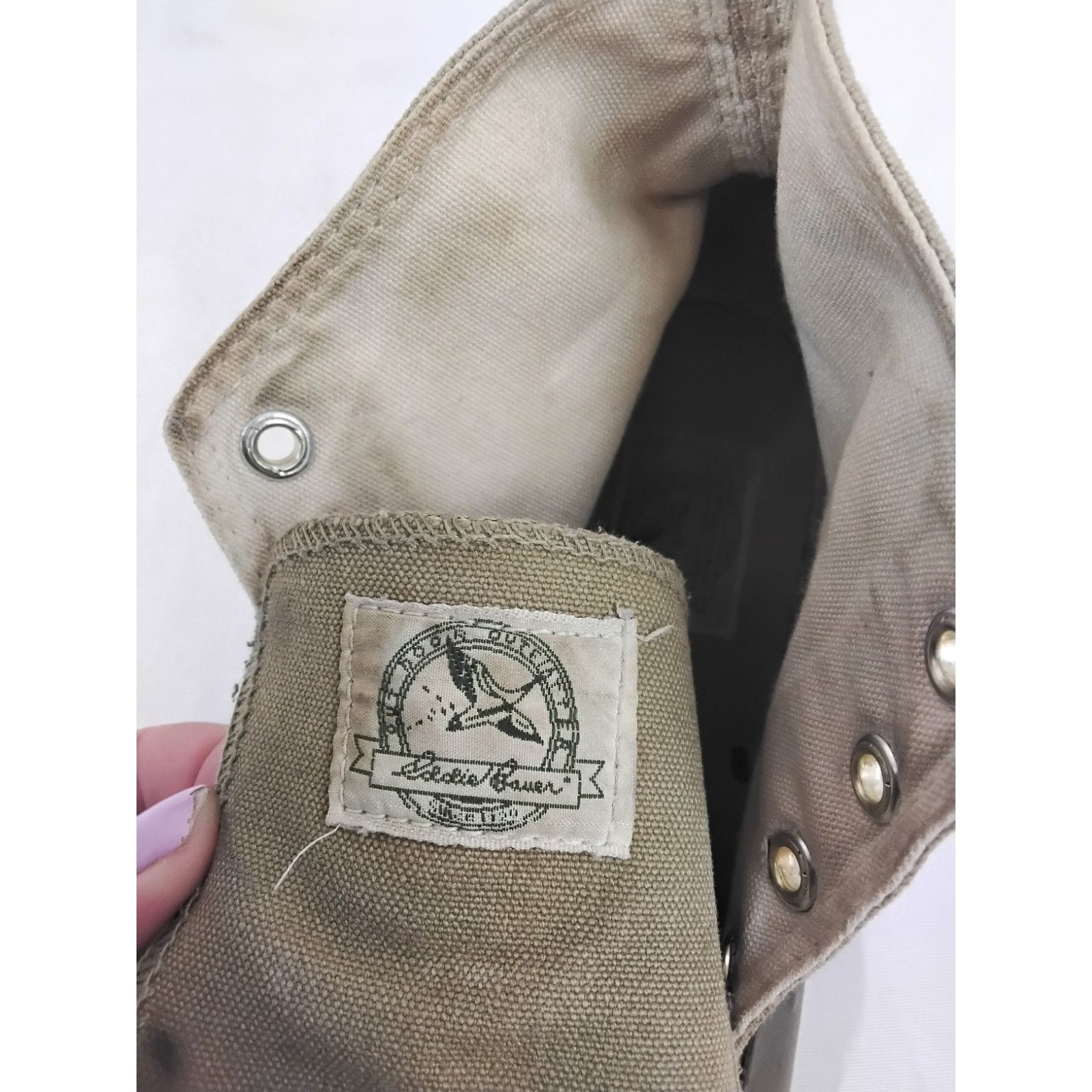 Eddie Bauer Eddie Bauer Sneakers Women's 8.5M Khaki/Green 1980s VTG Size US 8.5 / IT 38.5 - 13 Thumbnail