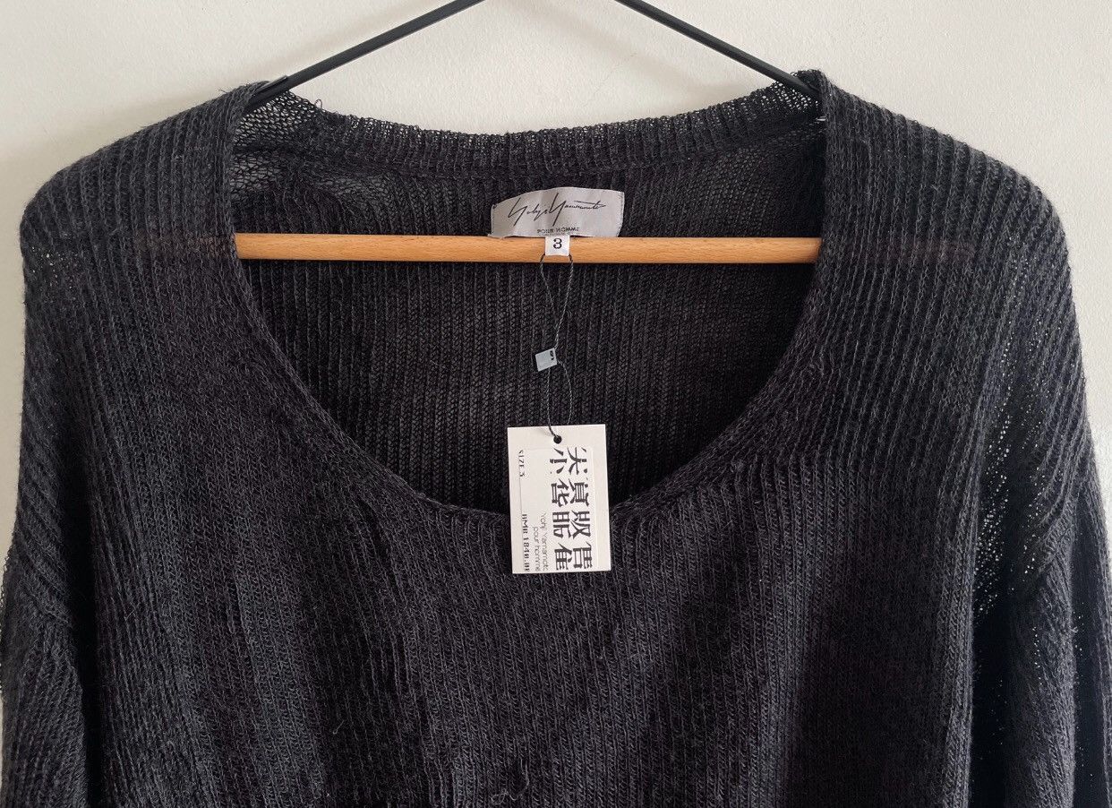 Yohji Yamamoto Yohji Yamamoto pour homme destroys vintage tassel sweater Size US L / EU 52-54 / 3 - 3 Thumbnail