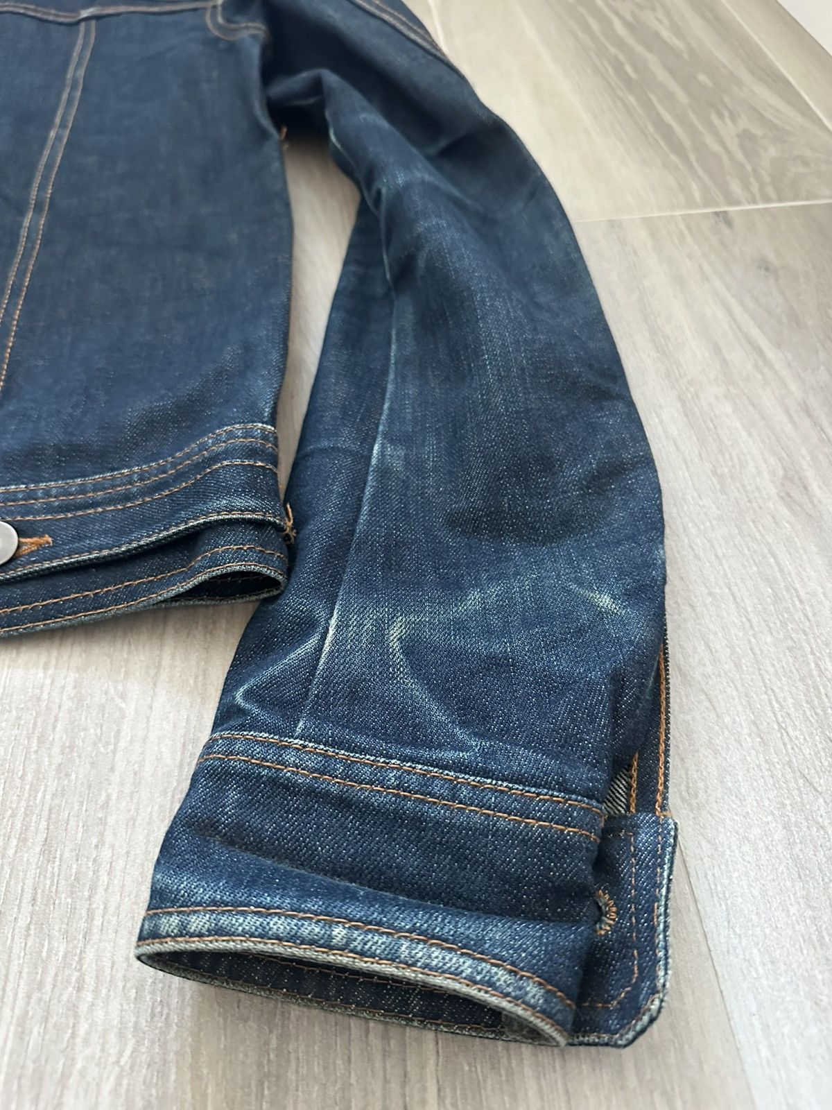Dior (RARE!) Dior Homme SS07 Raw Denim Jacket Sample Size US S / EU 44-46 / 1 - 13 Thumbnail