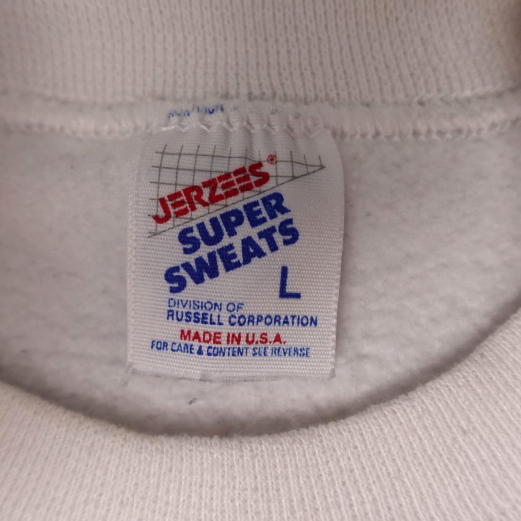 Jerzees VINTAGE Jerzees Sweatshirt Mens Large Florida Nautical 90s White Cotton Polyester fleece Graphic Print Logo Jumper Pullover Mens Size US L / EU 52-54 / 3 - 2 Thumbnail