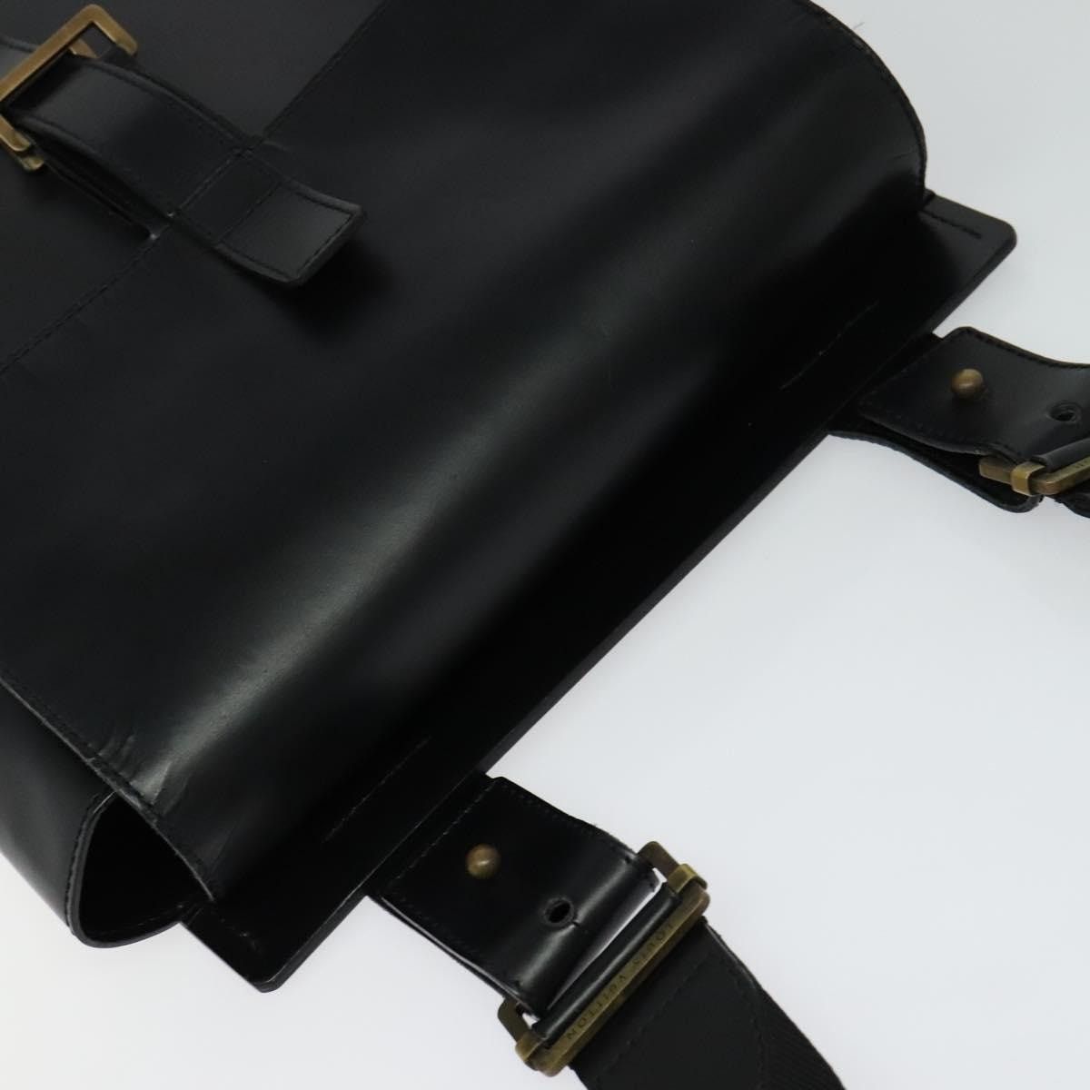 Louis Vuitton LOUIS VUITTON Liege Fantassan Shoulder Bag Leather Black Size ONE SIZE - 6 Thumbnail