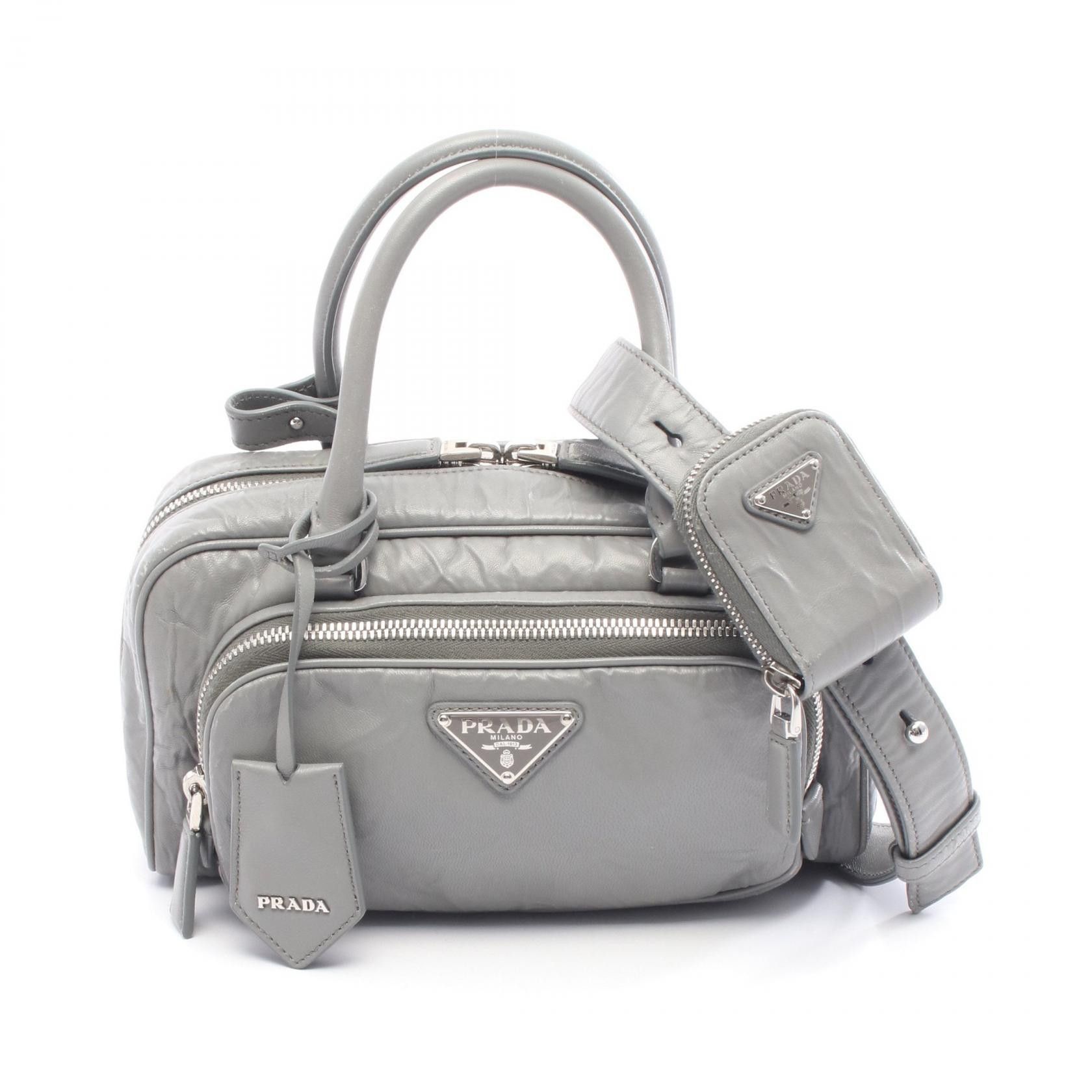 Prada Prada PRADA Leather Handbag Leather Handbag DUTY FREE for USA Size ONE SIZE - 1 Thumbnail