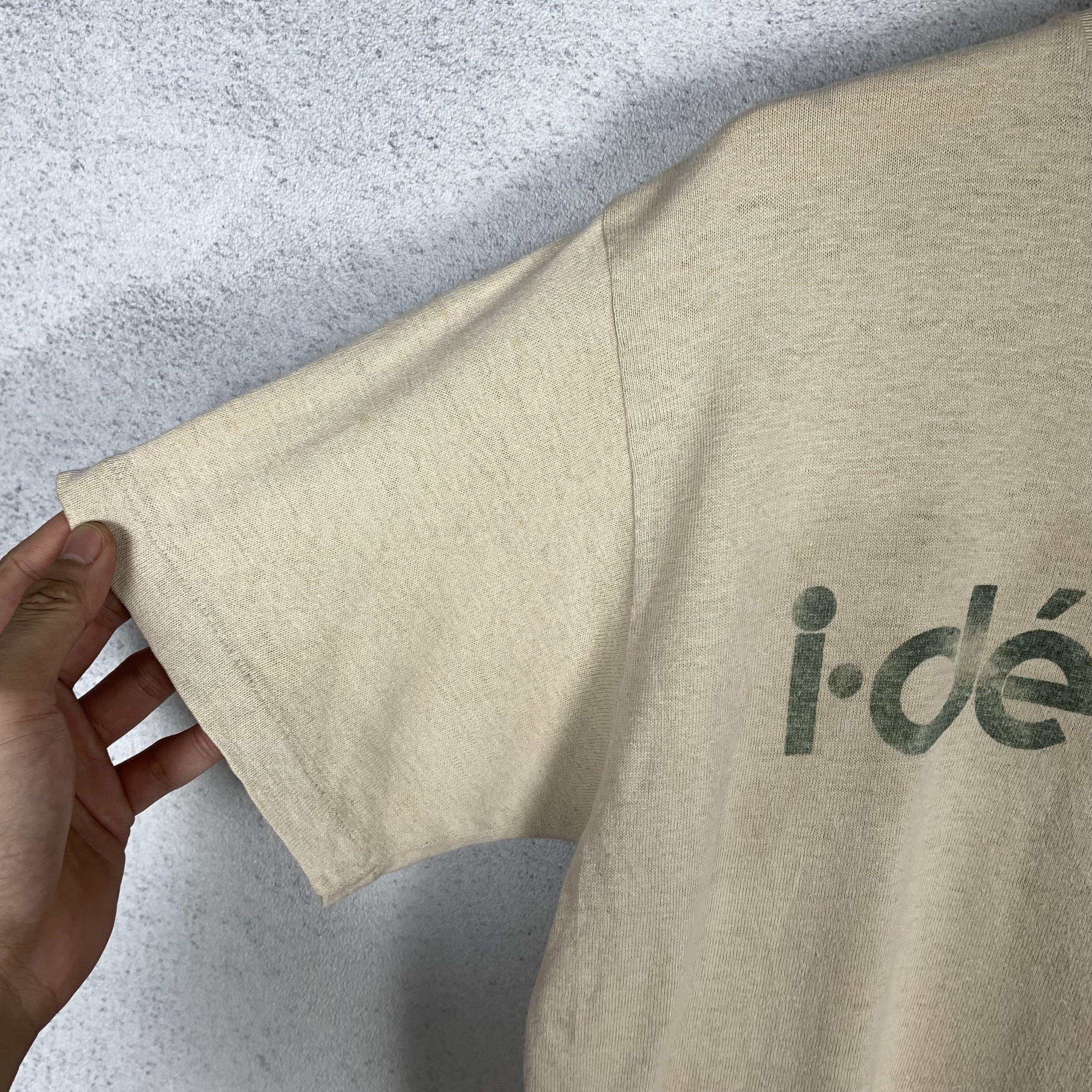Japanese Brand Heritage Stone 'IDEALISM' Hemp Tshirt Size US M / EU 48-50 / 2 - 3 Thumbnail