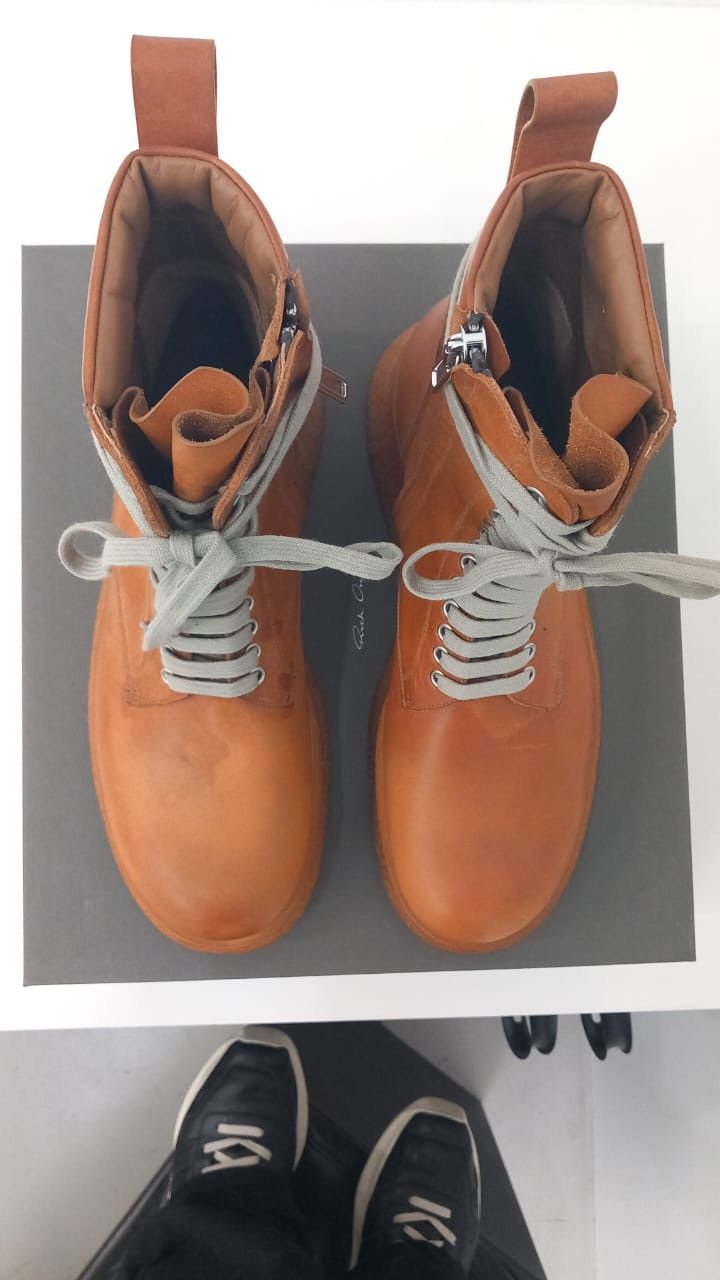 Rick Owens RICK OWENS LACEUP PARA BOOTS Size US 11 / EU 44 - 10 Thumbnail