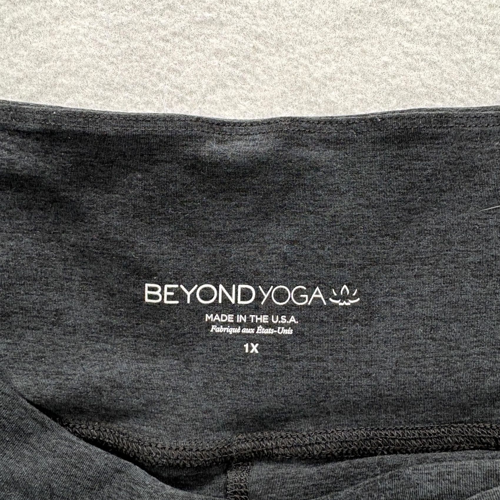 Beyond Yoga Beyond Yoga Skort Womens 1X Black Elastic Lined Pull On Athletic Yoga Gym Short Skirt Plus Size 1X Womens Black Athletic Yoga Skort Size 40" / US 18 - 2 Thumbnail