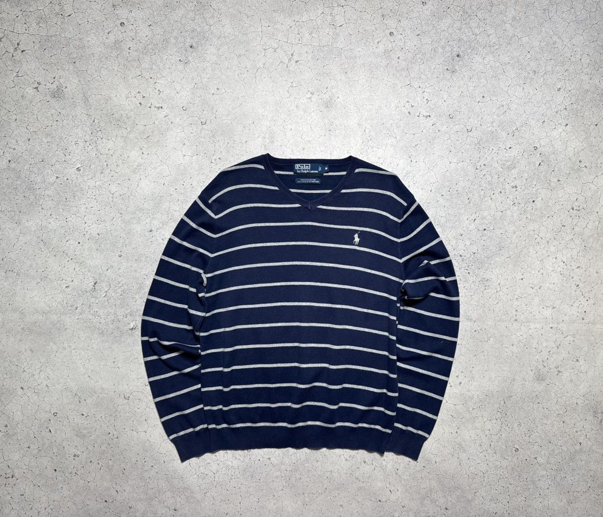 Polo Ralph Lauren Polo Ralph Lauren Striped Vintage Sweater Size US M / EU 48-50 / 2 - 1 Thumbnail