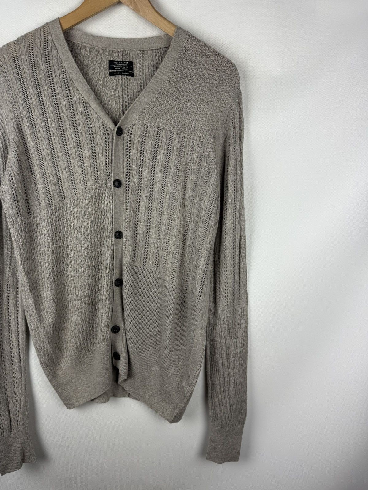Allsaints × Japanese Brand Allsaints Men’s Knitted Yurik Cardigan Sweater Size L Size US L / EU 52-54 / 3 - 3 Thumbnail