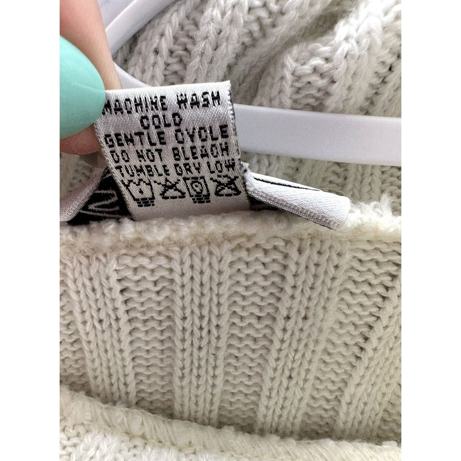 Sugar Womens Sugar White Black Outlined Long Sleeve Turtleneck Sweater Large Size L / US 10 / IT 46 - 6 Thumbnail