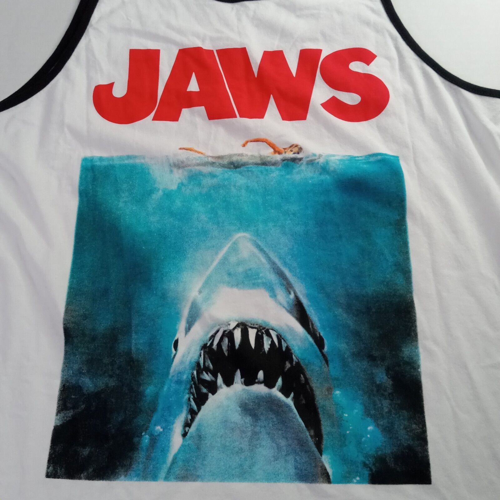 & Other Stories Universal Jaws Shark Tank Top Muscle Shirt Mens Size L White Size US L / EU 52-54 / 3 - 2 Thumbnail