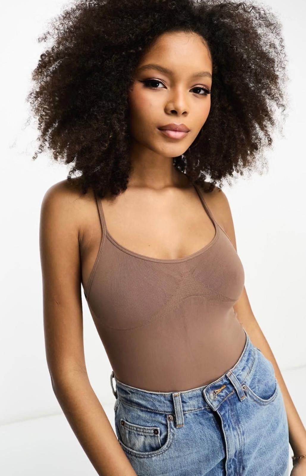 Asos ASOS DESIGN Seamless Cami Sculpting Bodysuit (SMALL) Size S / US 4 / IT 40 - 4 Thumbnail