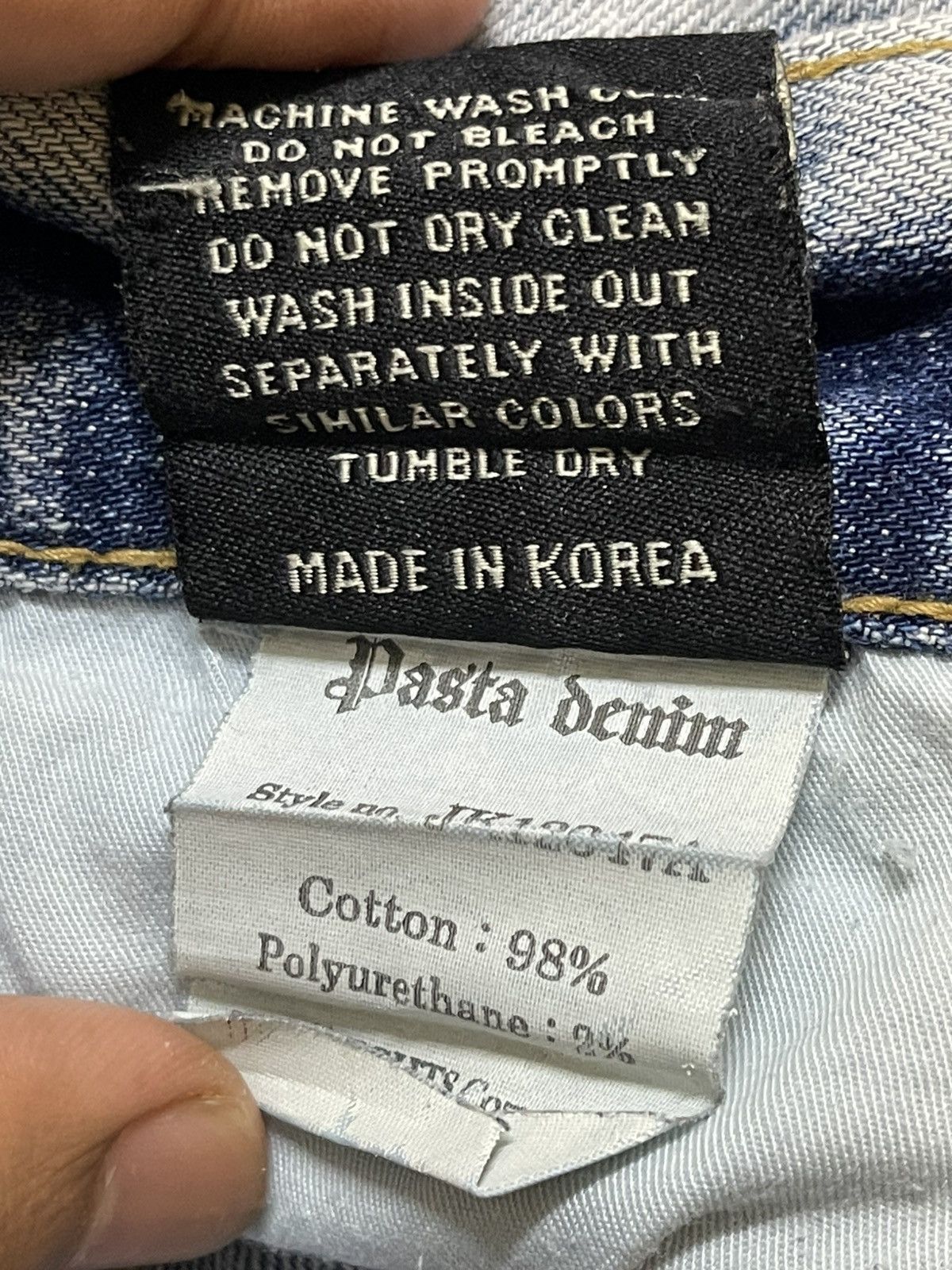 If Six Was Nine Vintage Japanese Brand Faded Wash Distress Cross Wing Style Size US 29 - 10 Thumbnail