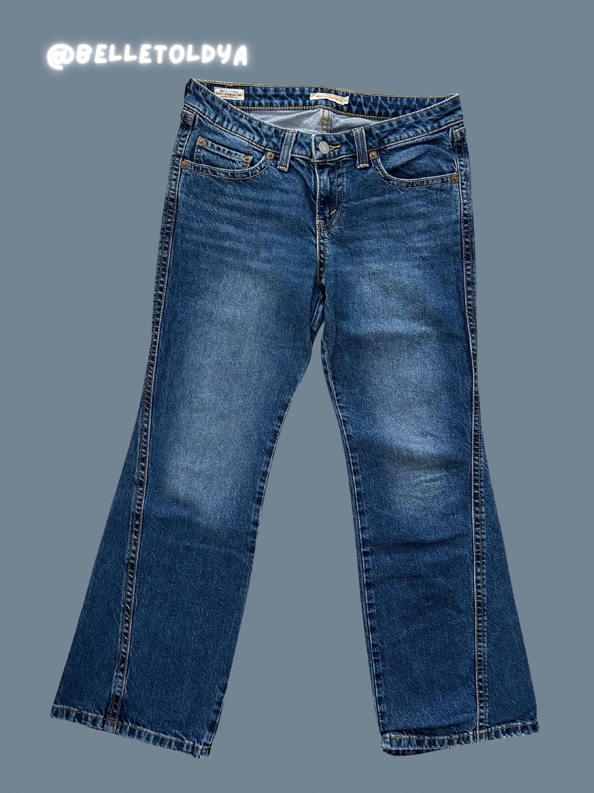 Levi's Levi’s Naughtiest Bootcut Jeans Flared Low Waist Size 31" - 5 Thumbnail