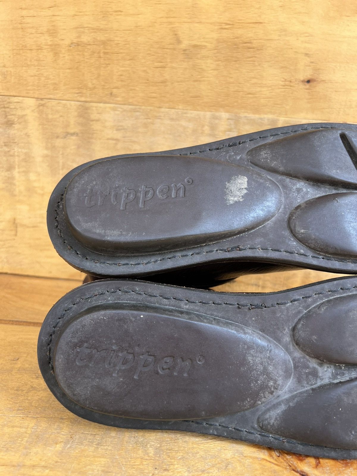 Trippen Trippen Leather Women's Brown Flat Shoes Size EU 38 / US 7 Size US 8 / IT 38 - 11 Thumbnail