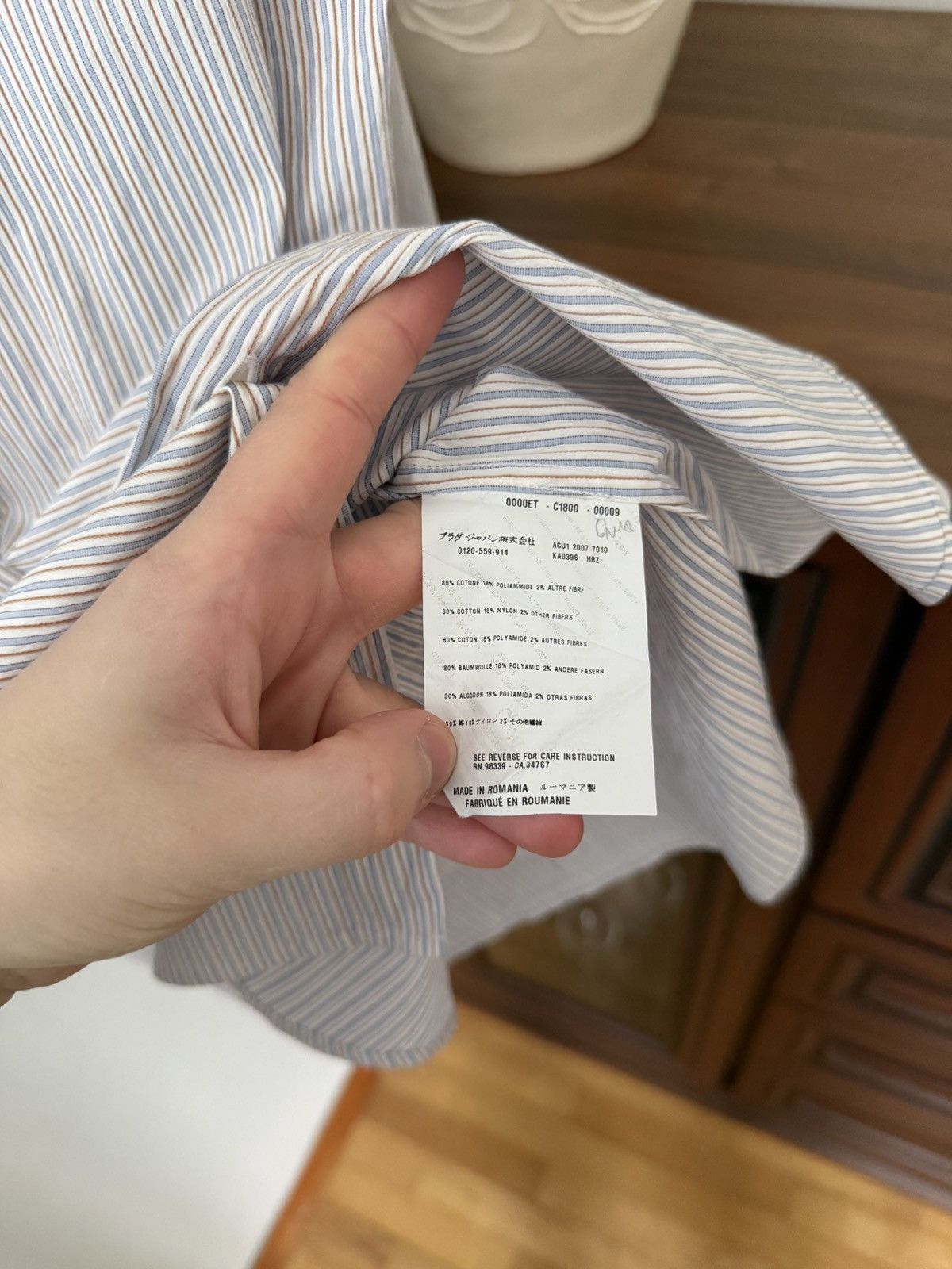 Prada Vintage Prada Button Up Shirt Size US M / EU 48-50 / 2 - 9 Thumbnail
