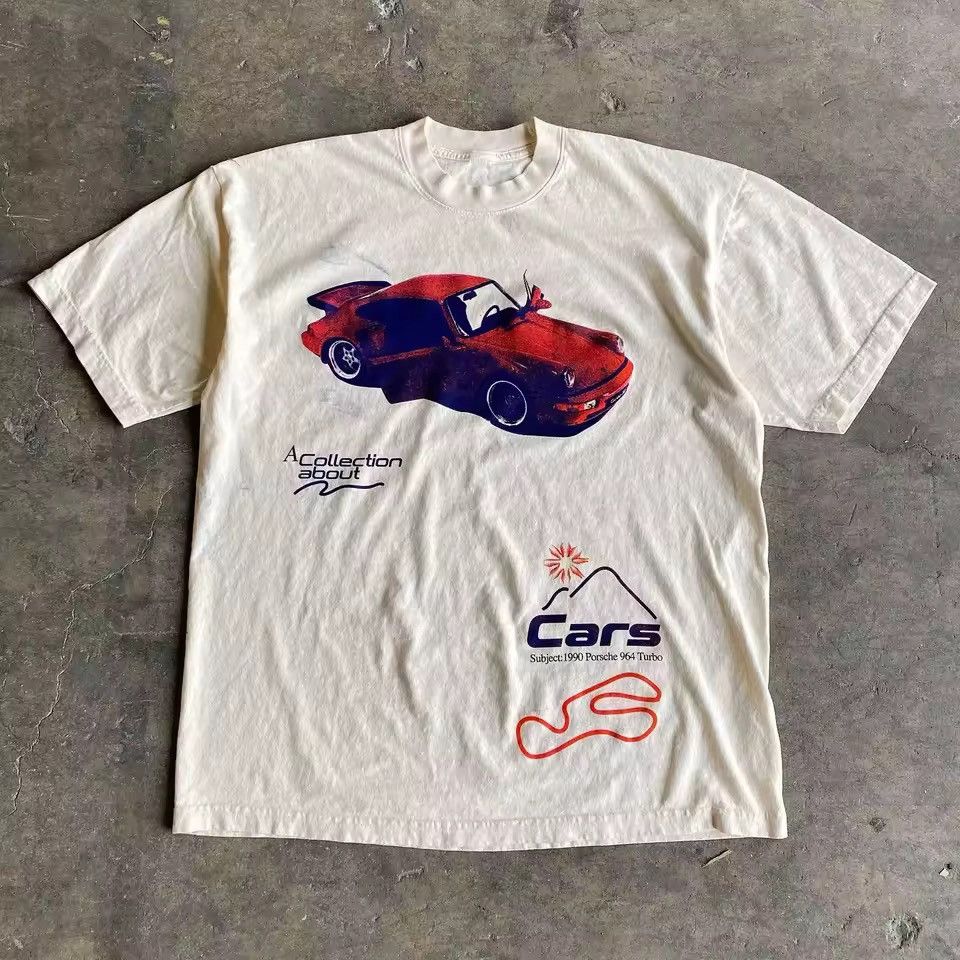 Japanese Brand Streetwear Retro Car Print Cotton T Shirt Size US XL / EU 56 / 4 - 2 Thumbnail