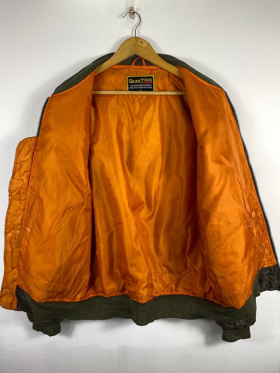 Japanese Brand japanese brand thrashed bomber jacket distressed Size US XXL / EU 58 / 5 - 8 Thumbnail
