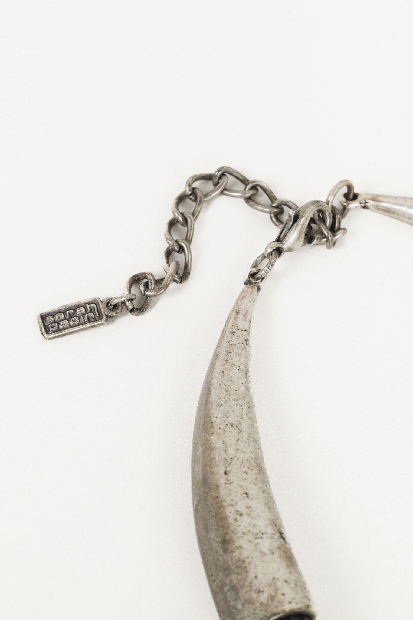 Sarah Pacini Sarah Pacini Grey Woven Mottled Silver Pendant Necklace Size ONE SIZE - 5 Thumbnail