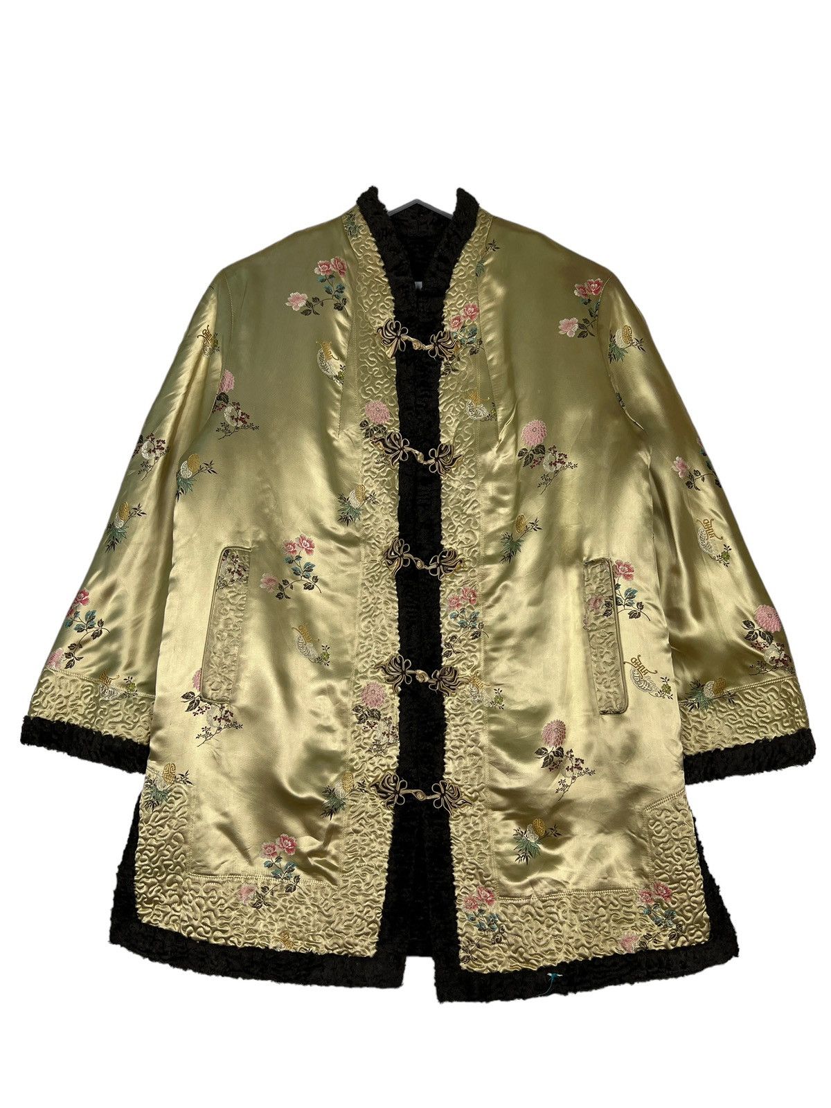 Japanese Brand 🔥 RARE VINTAGE 60s RAYON MANDARIN REVERSIBLE JACKET Size US M / EU 48-50 / 2 - 2 Thumbnail
