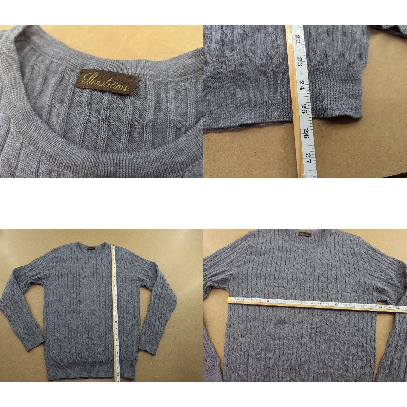 Vintage Stenstroms Zegna Baruffa Mens Jumper Size M Merino Wool Crew Neck Sweater Gray Knit Pullover Casual Mens Wool Crew Neck Rib Knit Cardigan? Size US M / EU 48-50 / 2 - 8 Thumbnail