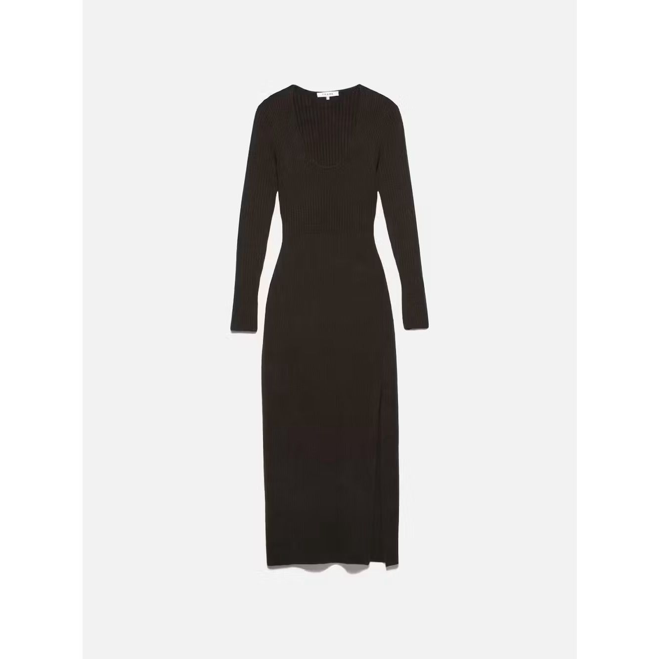 Frame Frame Ribbed Cashmere U-Neck Dress NWT medium Size M / US 6-8 / IT 42-44 - 10 Thumbnail