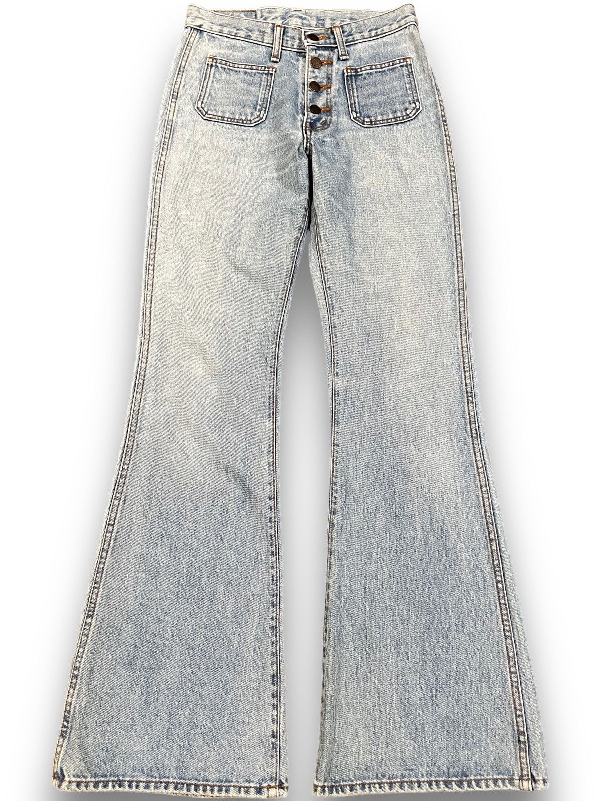 Japanese Brand Vintage GLHeart UnisexFlare Bell Bottom Bush Pants Size US 28 / EU 44 - 1 Thumbnail