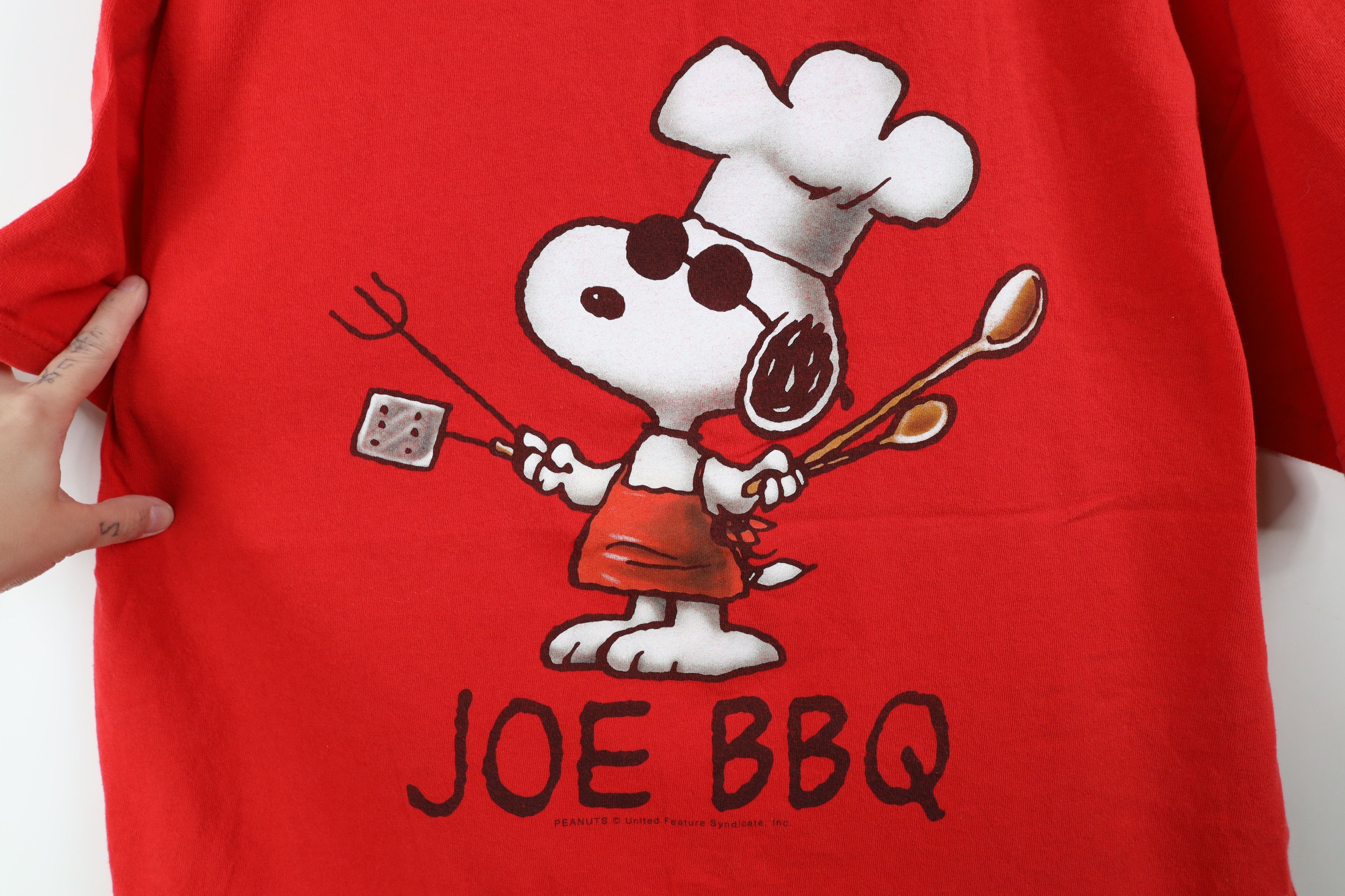 Vintage Vintage Peanuts Charlie Brown BBQ Snoopy Dad T-Shirt Red Size US XL / EU 56 / 4 - 4 Thumbnail