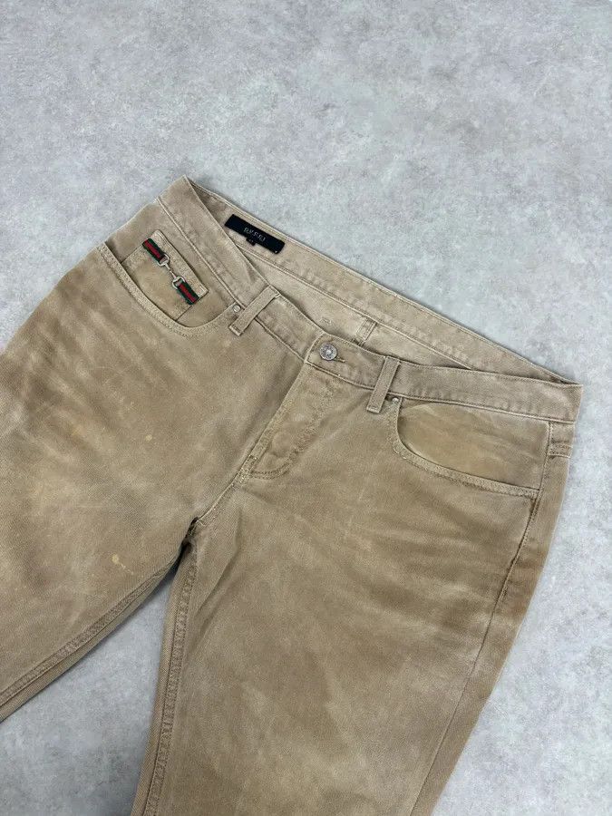 Gucci 2010s Gucci Beige Skinny Pants Size US 32 / EU 48 - 5 Thumbnail