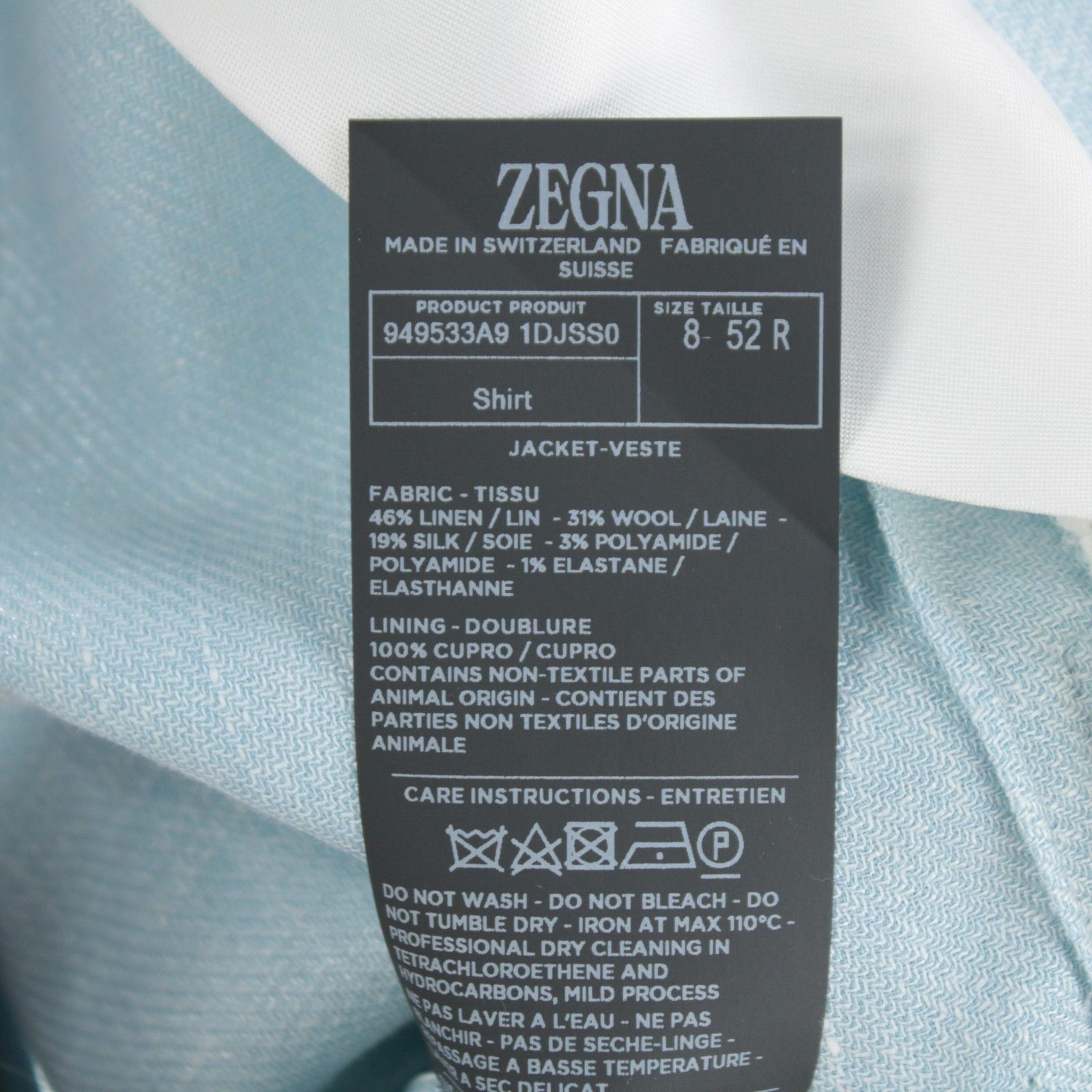 Ermenegildo Zegna Ermenegildo Zegna Sport Coat Size 42 Regular US in Blue Size 42R - 8 Thumbnail
