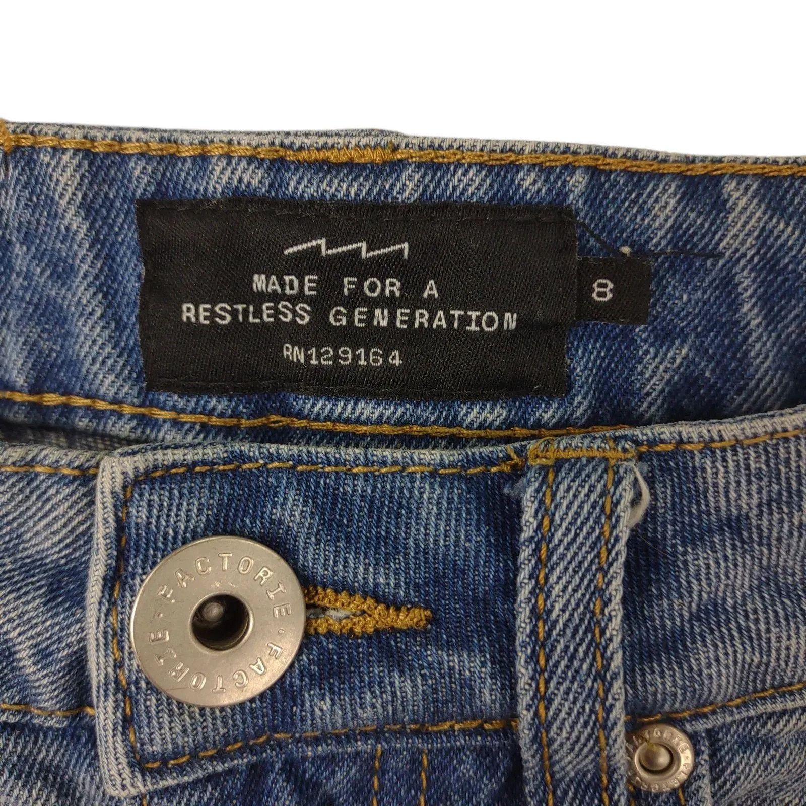 Factorie Made For A Restless Generation AUS 26" Denim Jean Mini Skirt Size 27" / US 4 / IT 40 - 3 Thumbnail