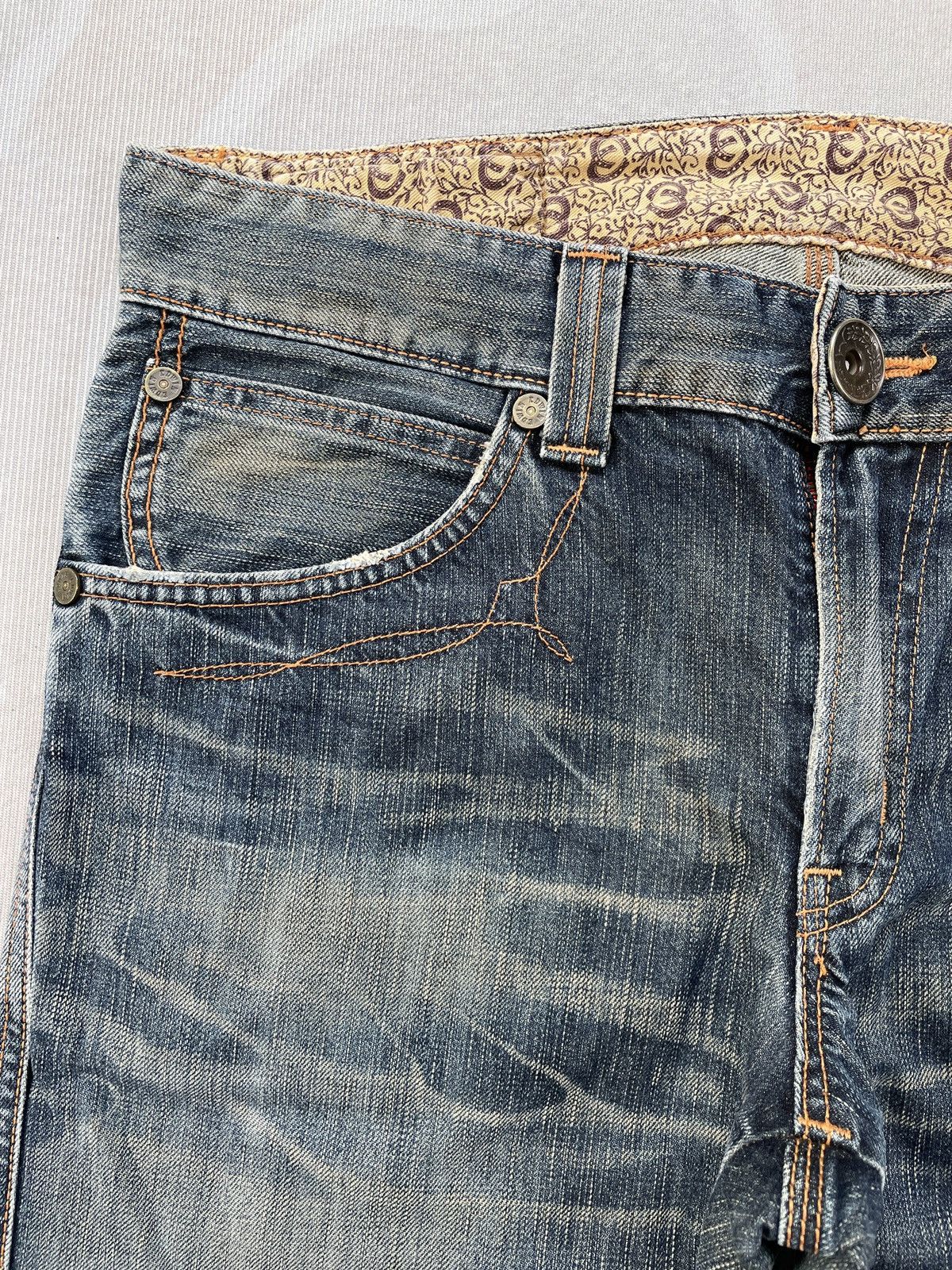 Edwin × Vintage Edwin 503 Straight Jeans (LG157) Size US 34 / EU 50 - 6 Thumbnail