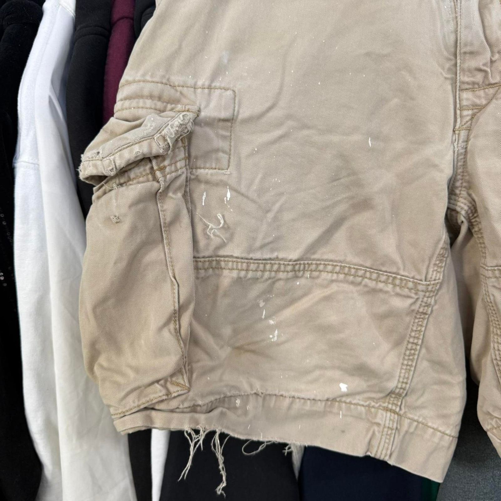 Polo Ralph Lauren Vintage 90s Polo Ralph Lauren Distressed Cargo Shorts Preppy Size US 37 - 4 Thumbnail