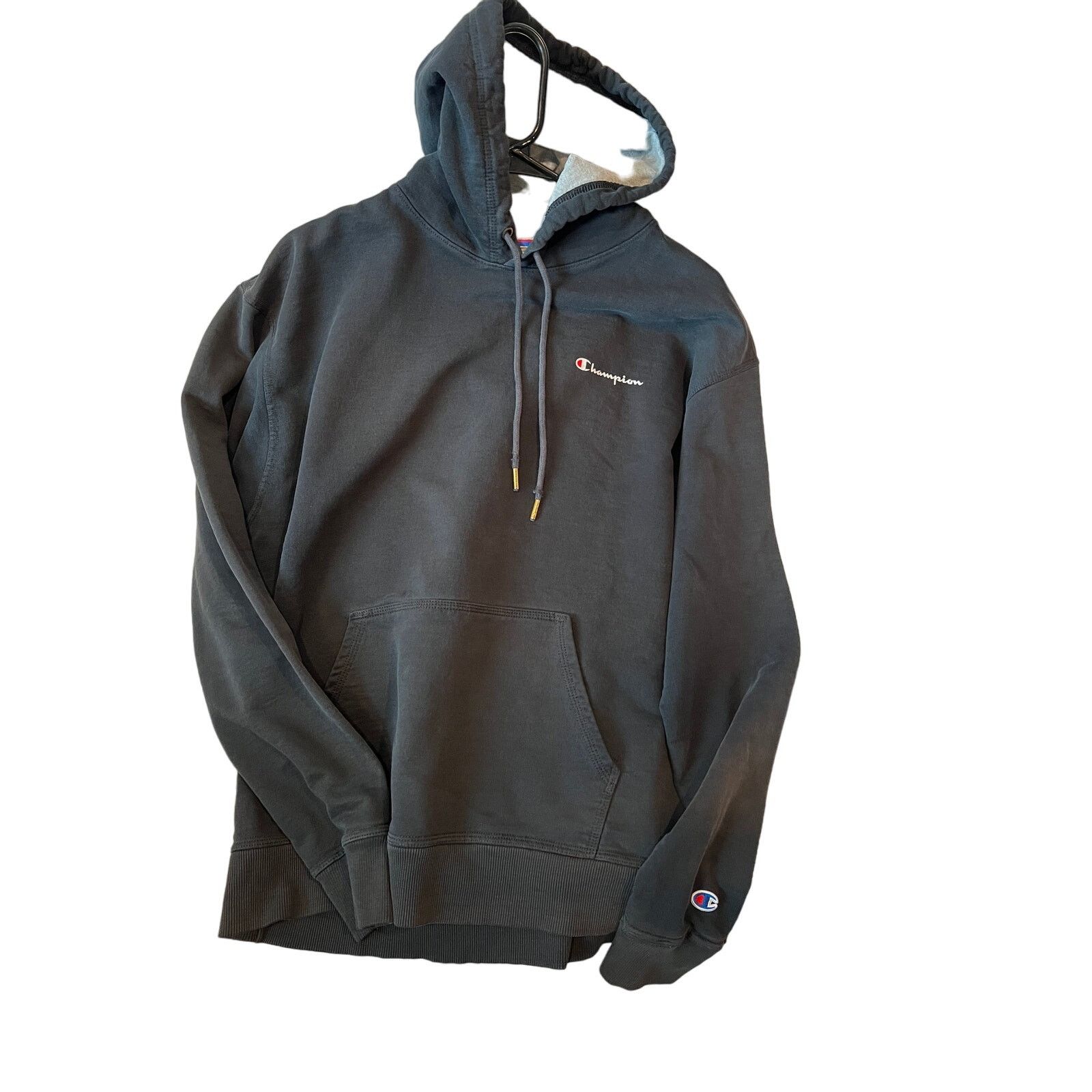 Champion Champion Black Pullover Hoodie Mens L Size US L / EU 52-54 / 3 - 1 Thumbnail