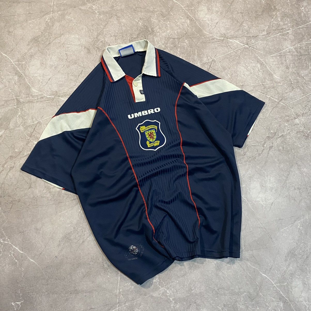 Umbro VINTAGE UMBRO SCOTLAND TEE CENTER LOGO SOCCER JERSEY 90S Size US XL / EU 56 / 4 - 1 Thumbnail