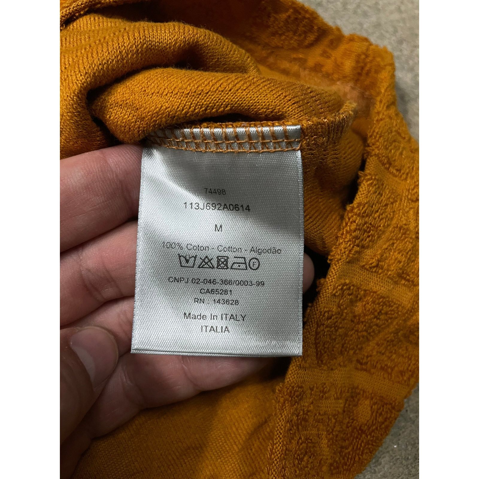 Dior Dior Tan Towel Shirt Medium Used Size US M / EU 48-50 / 2 - 4 Thumbnail