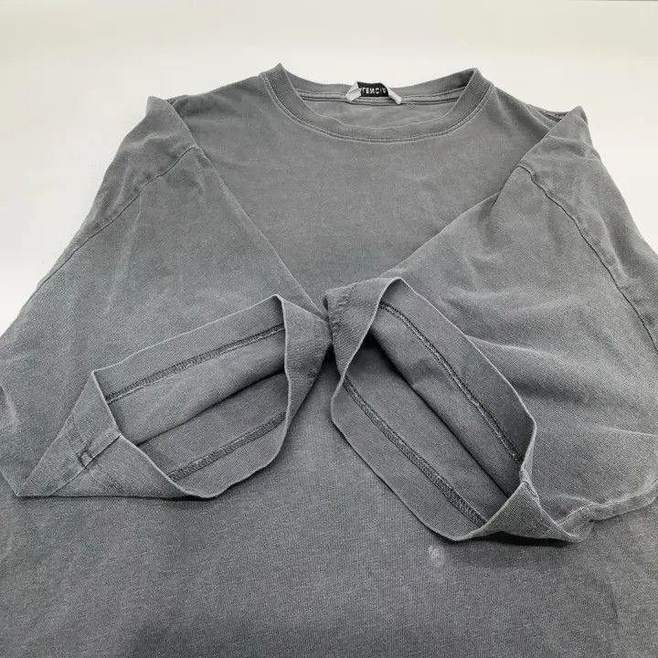 Other Balenciaga Gray Logo Print Short Sleeve T-Shirt 0079-2507 Size XS / US 0-2 / IT 36-38 - 4 Thumbnail