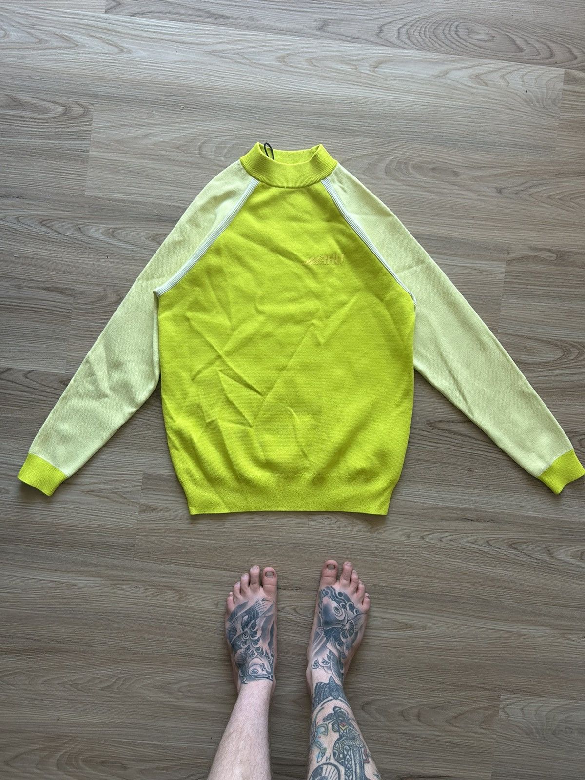 Rhude × Zara Rhude x Zara Knit Sweater Green Size US L / EU 52-54 / 3 - 1 Thumbnail
