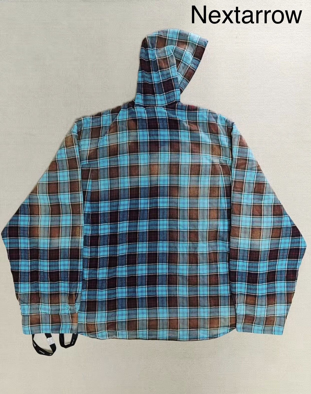 Balenciaga Balenciaga 22ss flannel rendered gradient hooded jacket Size US M / EU 48-50 / 2 - 2 Thumbnail
