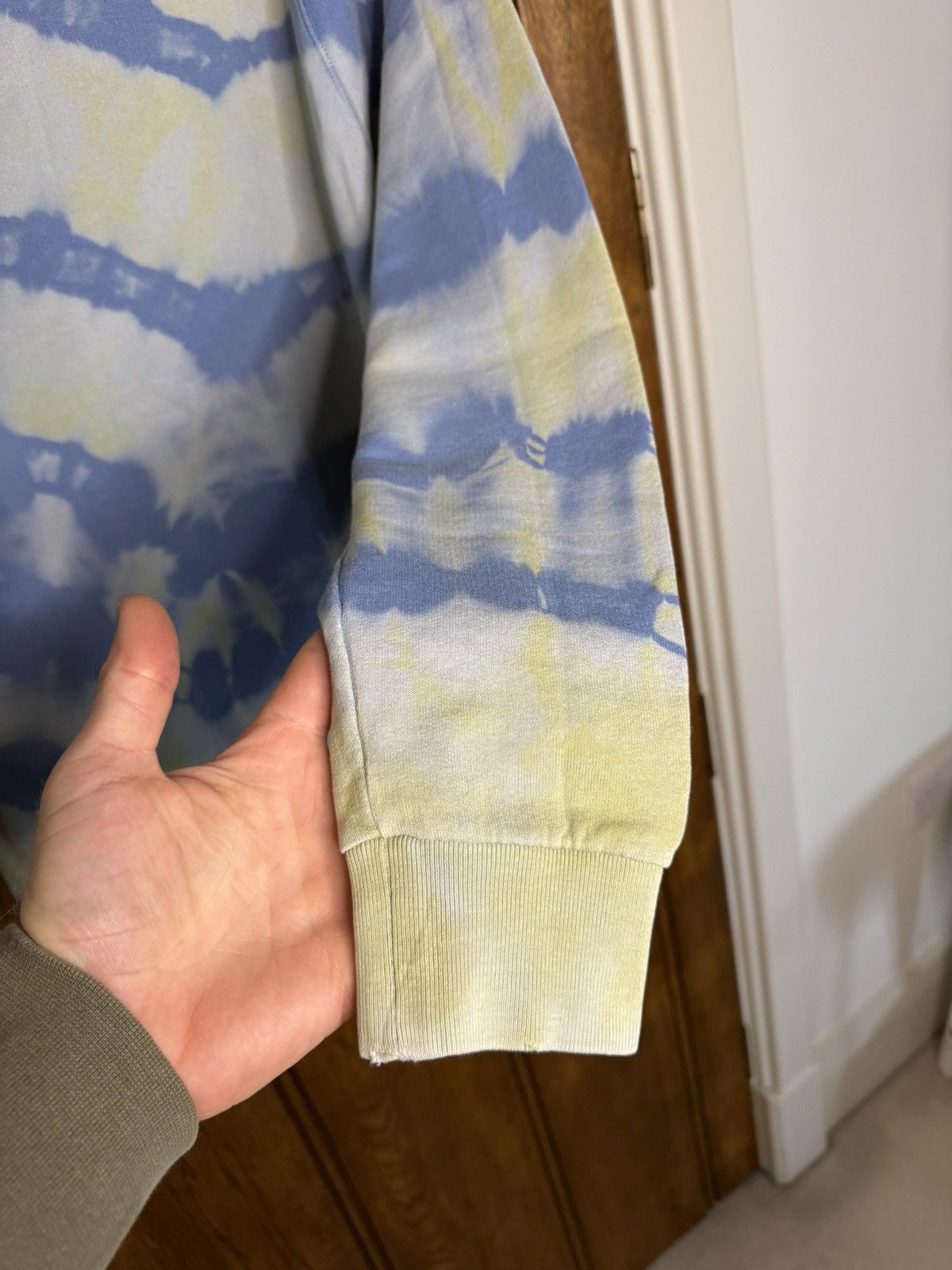 Saint Laurent Paris SS16 Saint Laurent tie dye thrashed sweater crew Hedi grail Size US L / EU 52-54 / 3 - 20 Thumbnail