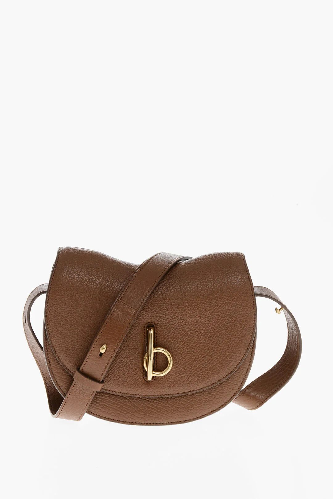 Burberry og1mm0426 Size: OS / Hammered Leather Shoulder Bag in Brown Size ONE SIZE - 1 Thumbnail