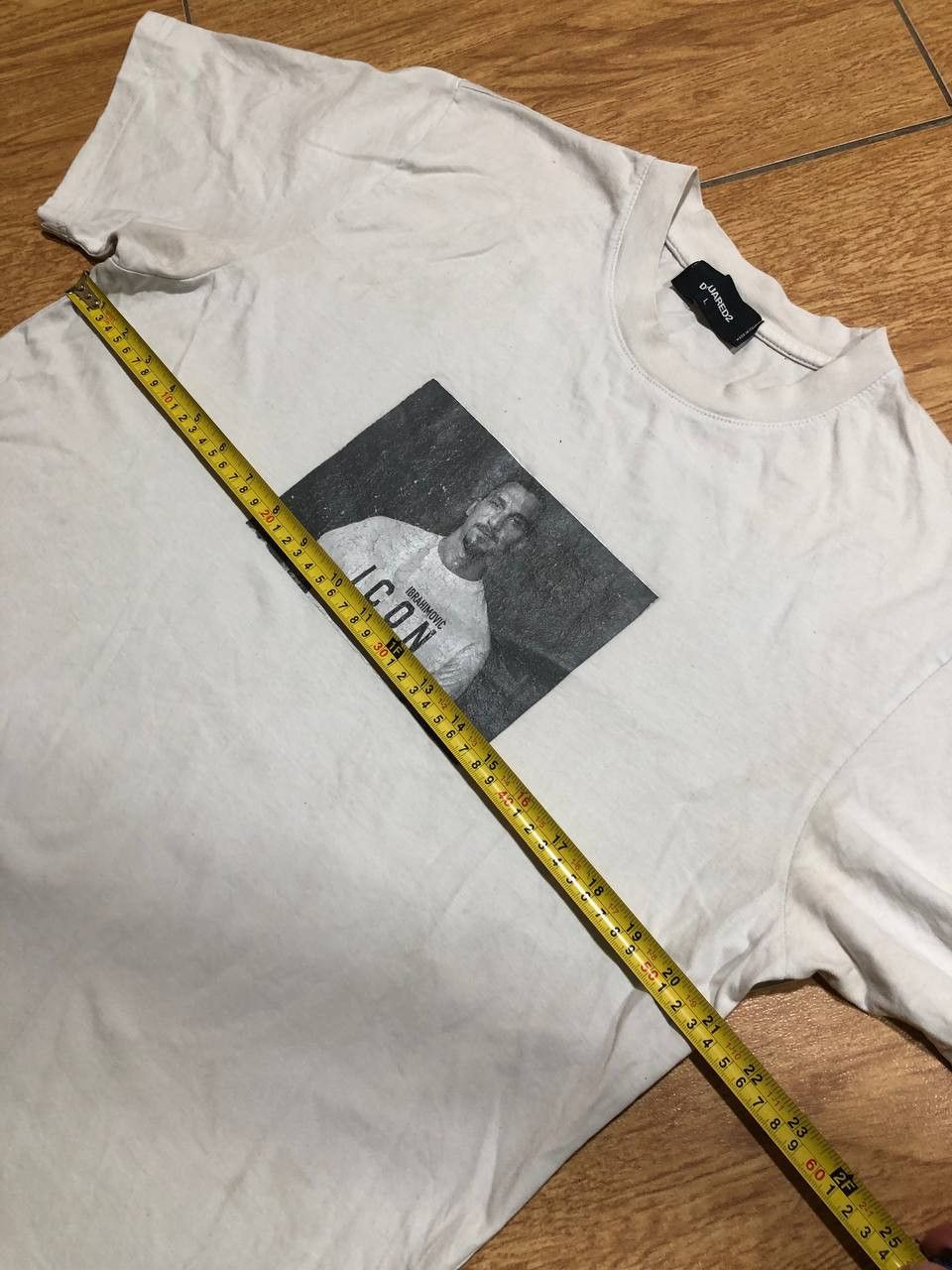 Dsquared2 Dsquared2 Zlatan Ibrahimović ICON Graphic White T-Shirt Size US L / EU 52-54 / 3 - 8 Thumbnail