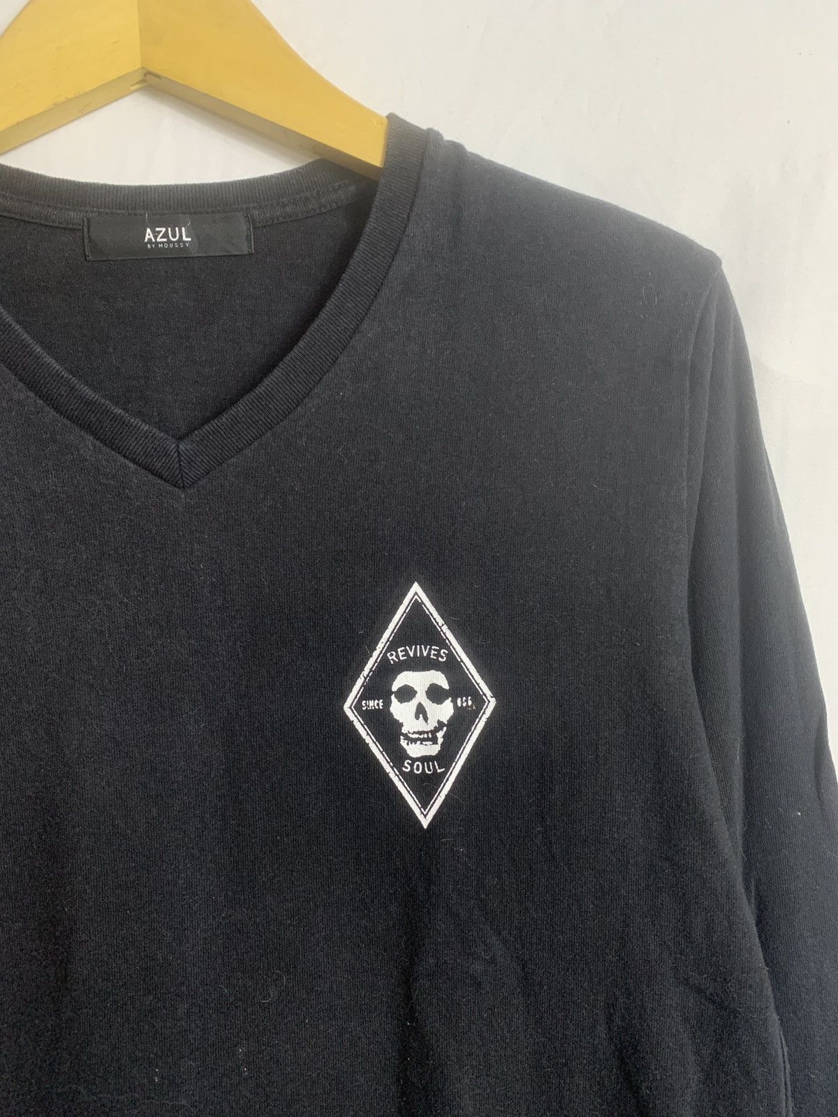 Japanese Brand Japanese Azul skulls longsleve Size US S / EU 44-46 / 1 - 3 Thumbnail