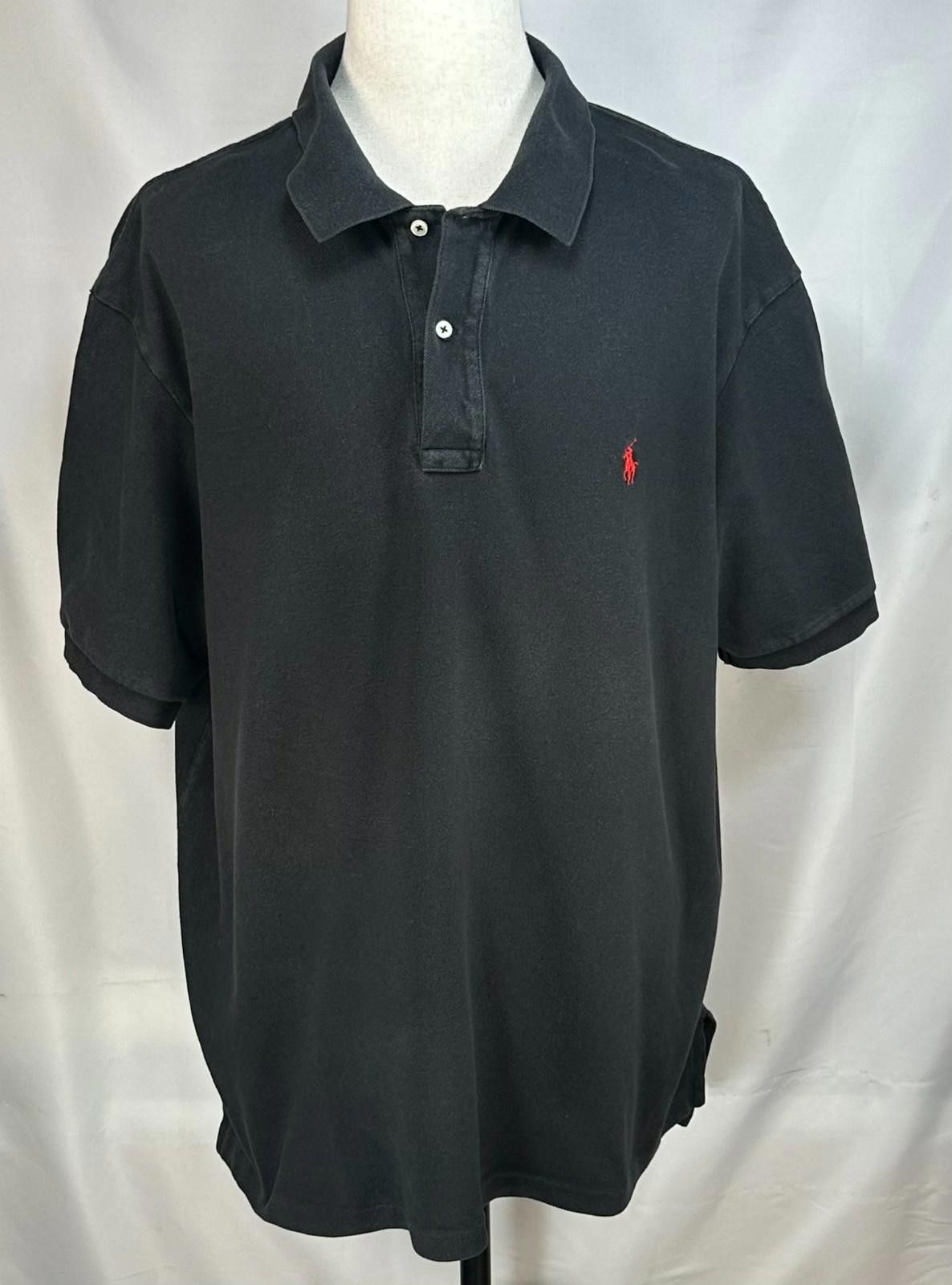 Polo Ralph Lauren Polo Ralph Lauren 1/4 Button Big Polo Shirt Black Men's 2XB Size US XXL / EU 58 / 5 - 1 Thumbnail