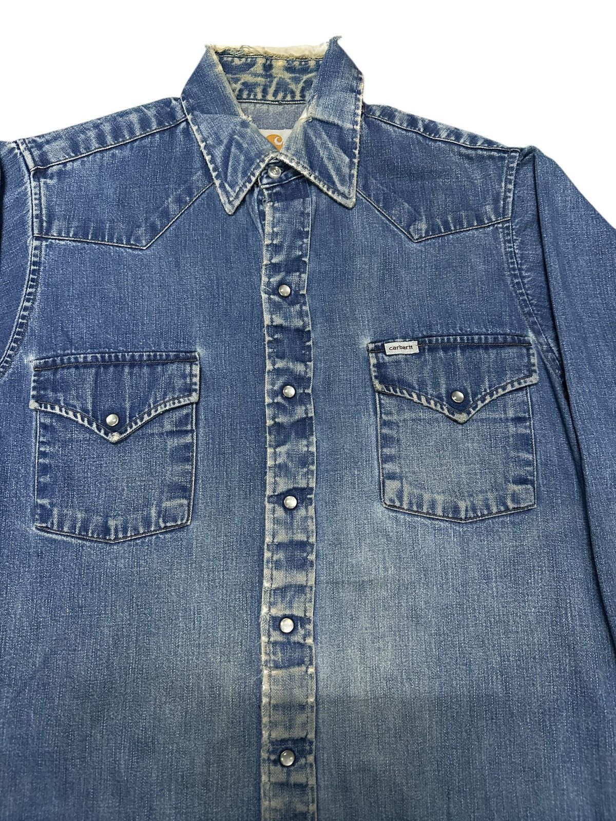 Carhartt Distress Vintage Carhatt Flannel . Size US L / EU 52-54 / 3 - 6 Thumbnail